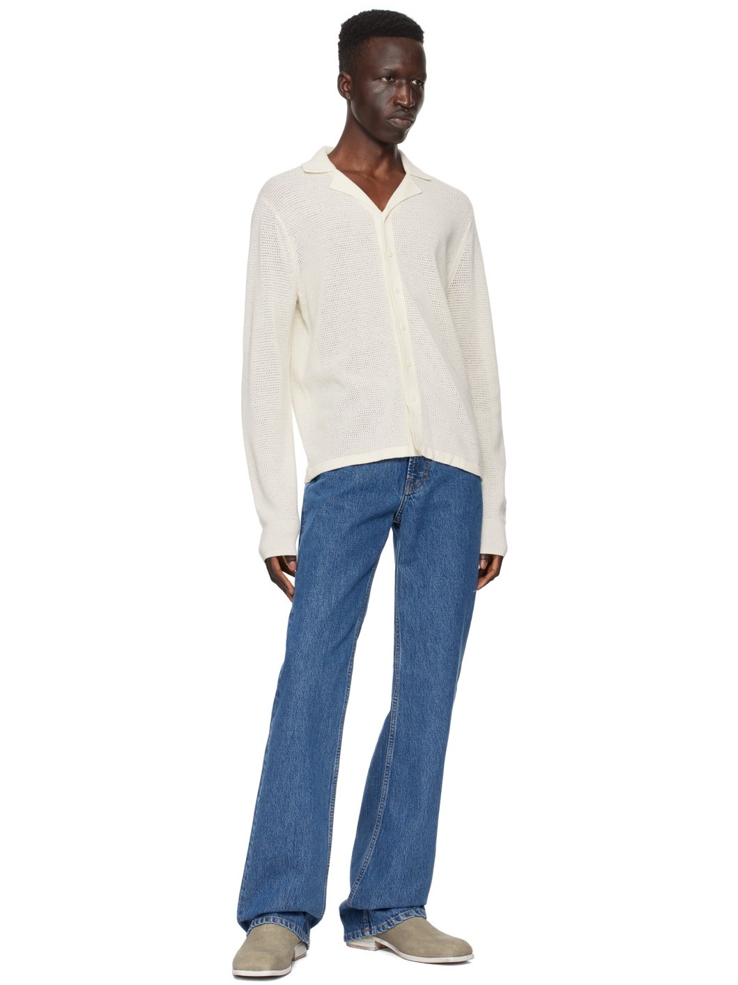 Indigo Bootcut Jeans - 4