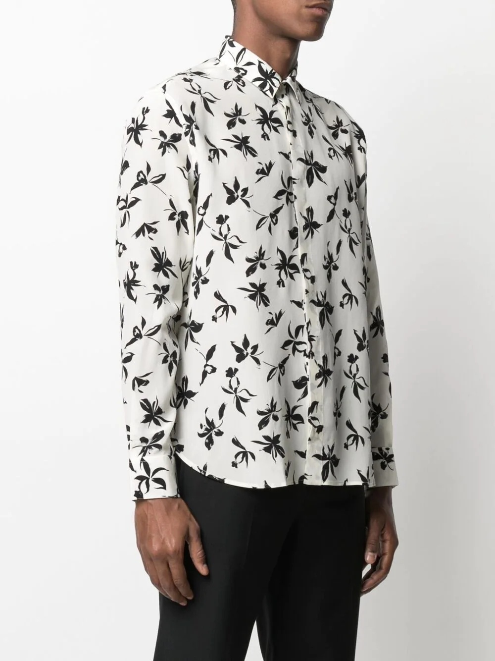 floral-print long-sleeve shirt - 3