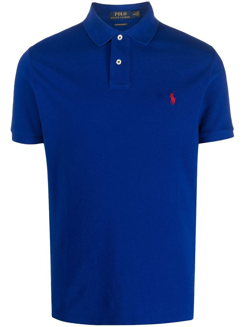 logo-embroidered cotton polo-shirt 1