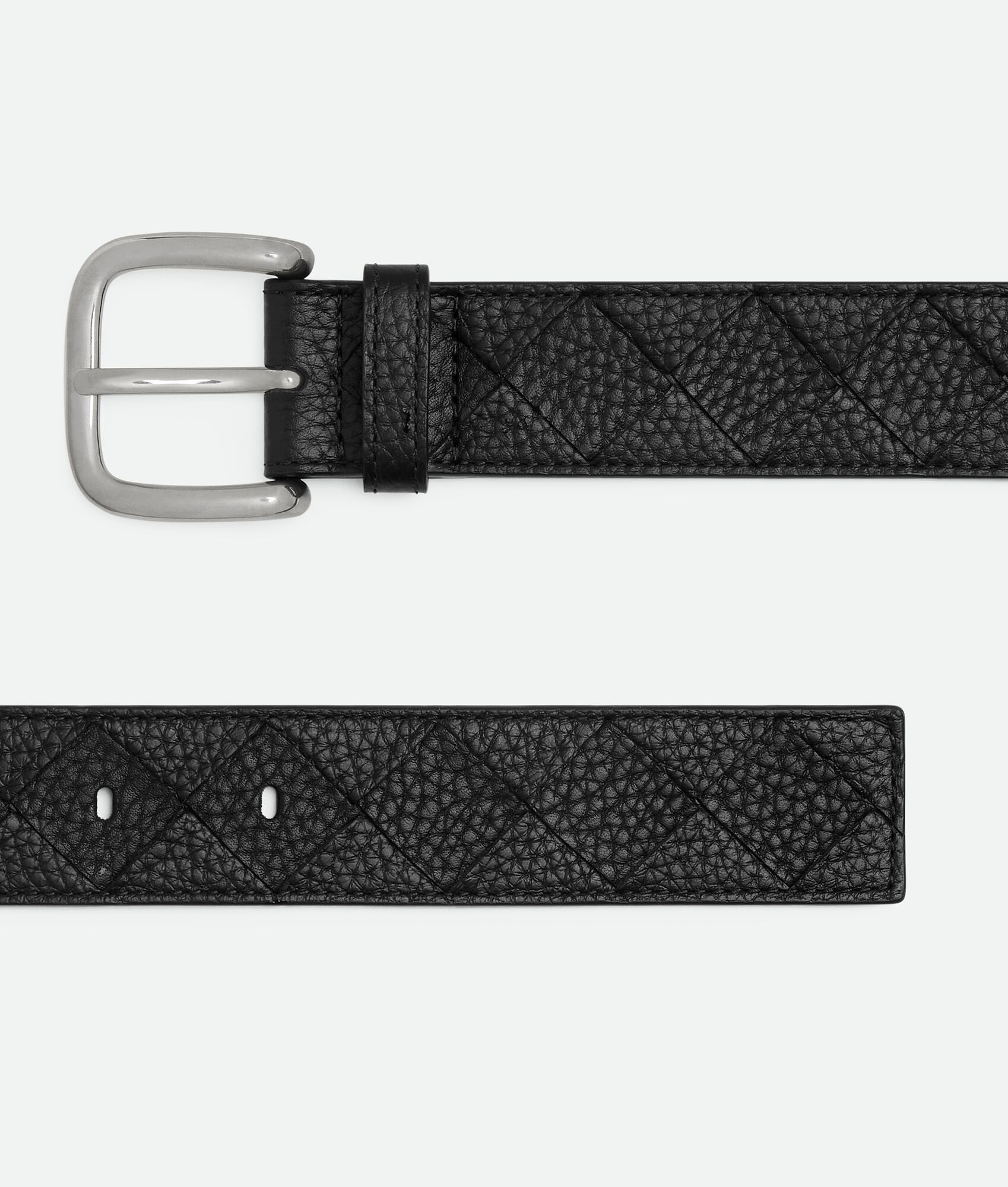 ベルト BOTTEGA VENETA   taurillon belt in grained woven leather Bottega Veneta Intrecciato Taurillon Belt | REVERSIBLE