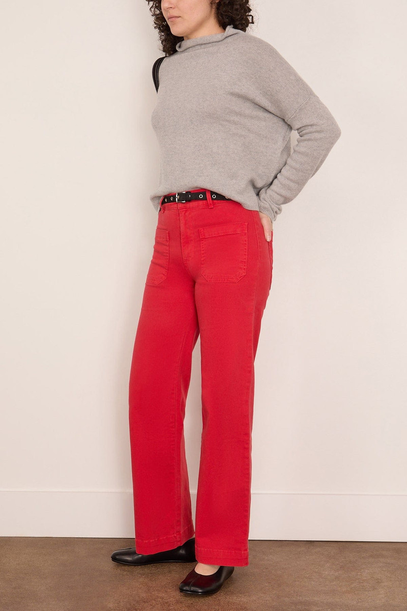 ASKK NY Sailor Pant in Lips Red outlook