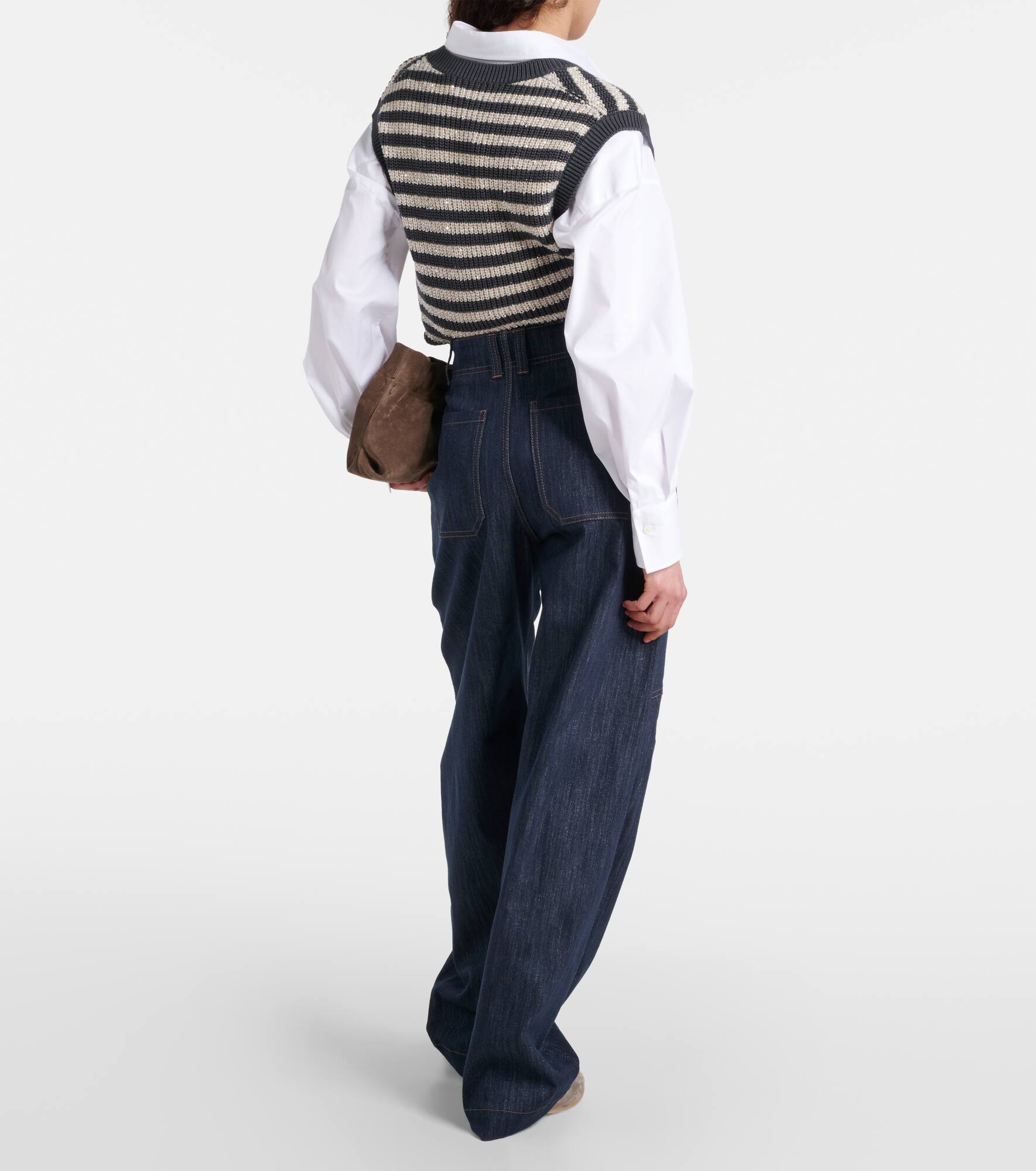 High-rise wide-leg jeans - 3