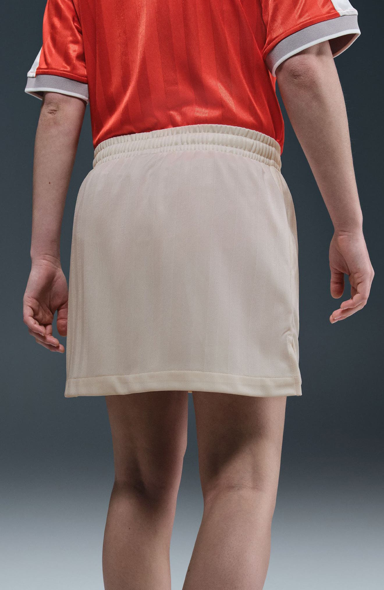 Nike Sportswear Jacquard Stripe Miniskirt in Pale Ivory/Sail at Nordstrom - 4