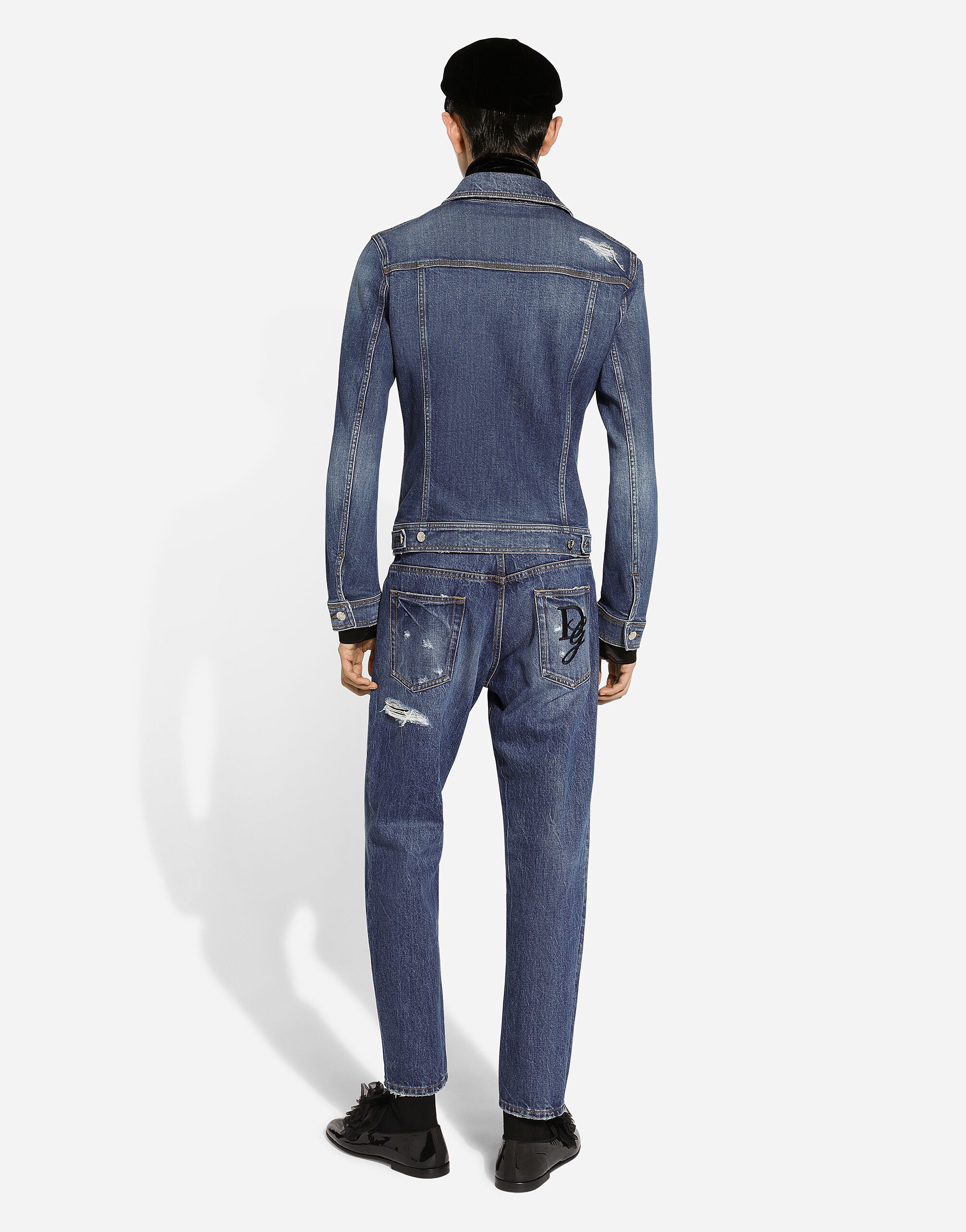 Stretch denim jacket - 3