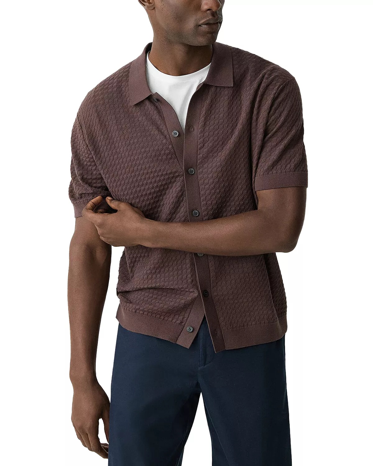 Cairn Short-Sleeve Sweater in Cotton - 1
