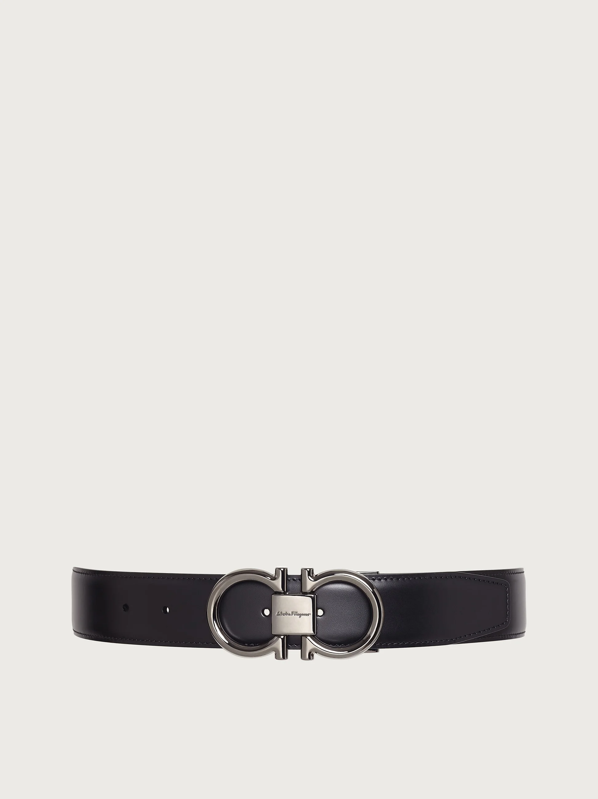 Reversible and adjustable Gancini belt - 1