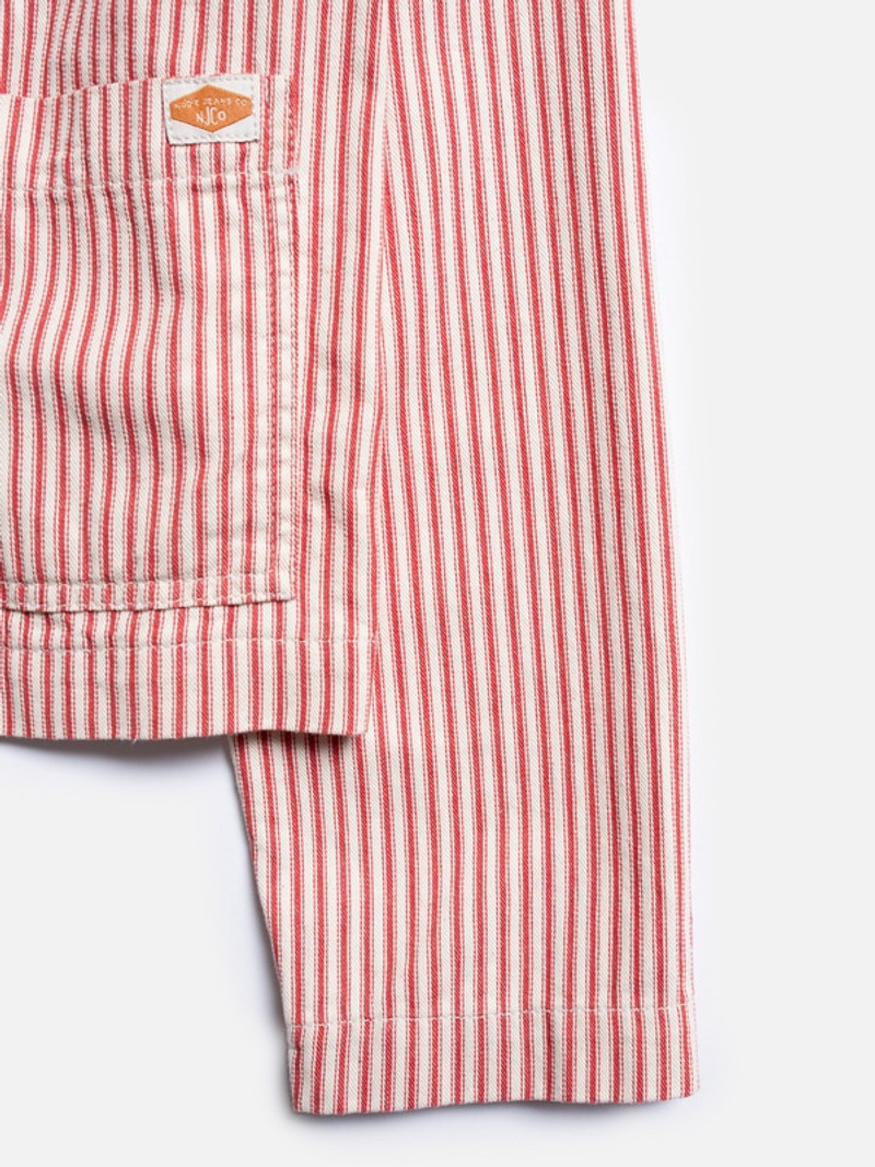 Isa Striped Denim Shirt Red/Offwhite 6