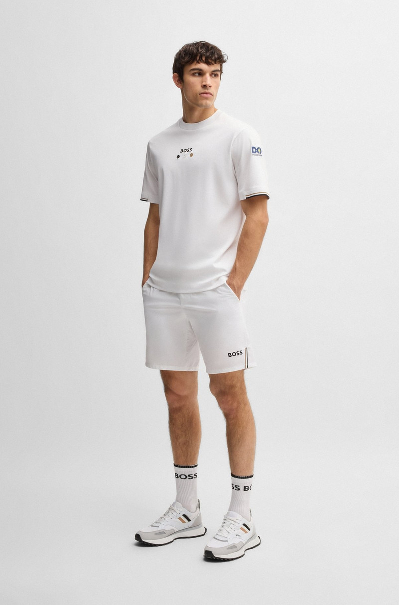 BOSS PIMA-COTTON T-SHIRT WITH TENNIS BALL GRAPHICS outlook