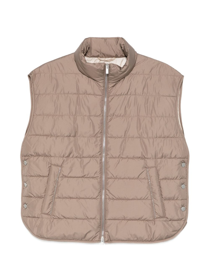 quilted zip gilet 1