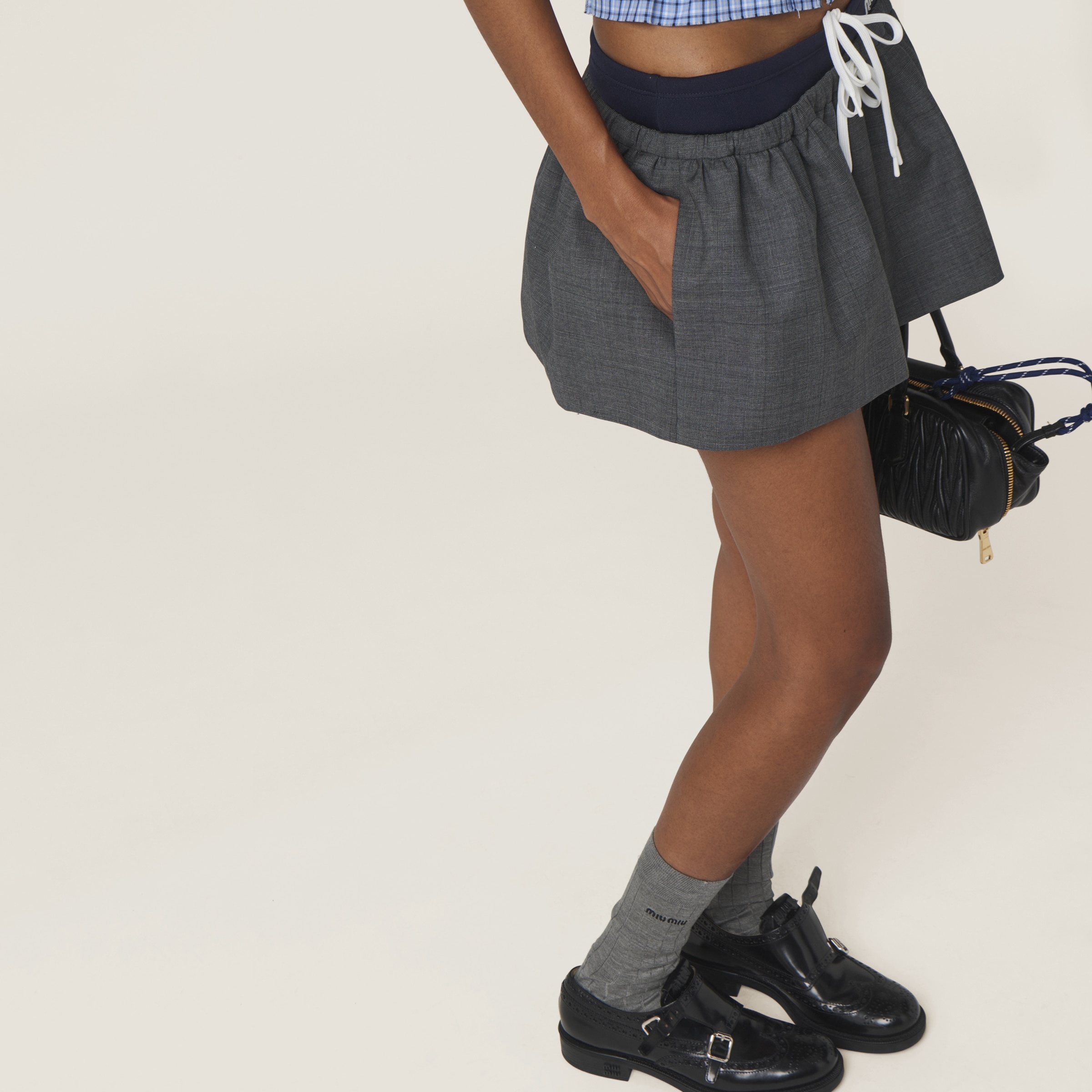 Prince of Wales check miniskirt - 4