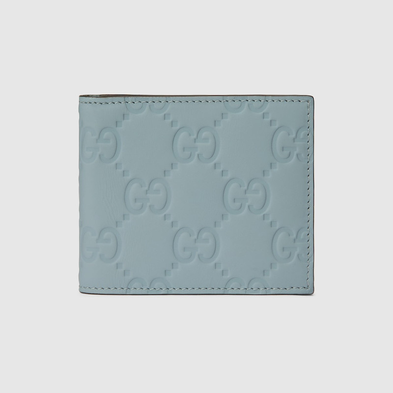 GG rubber-effect bi-fold wallet 1