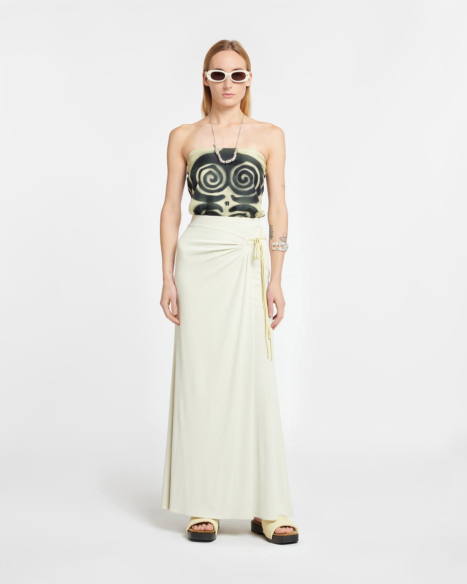 Mesh-Jersey Maxi Skirt - 3