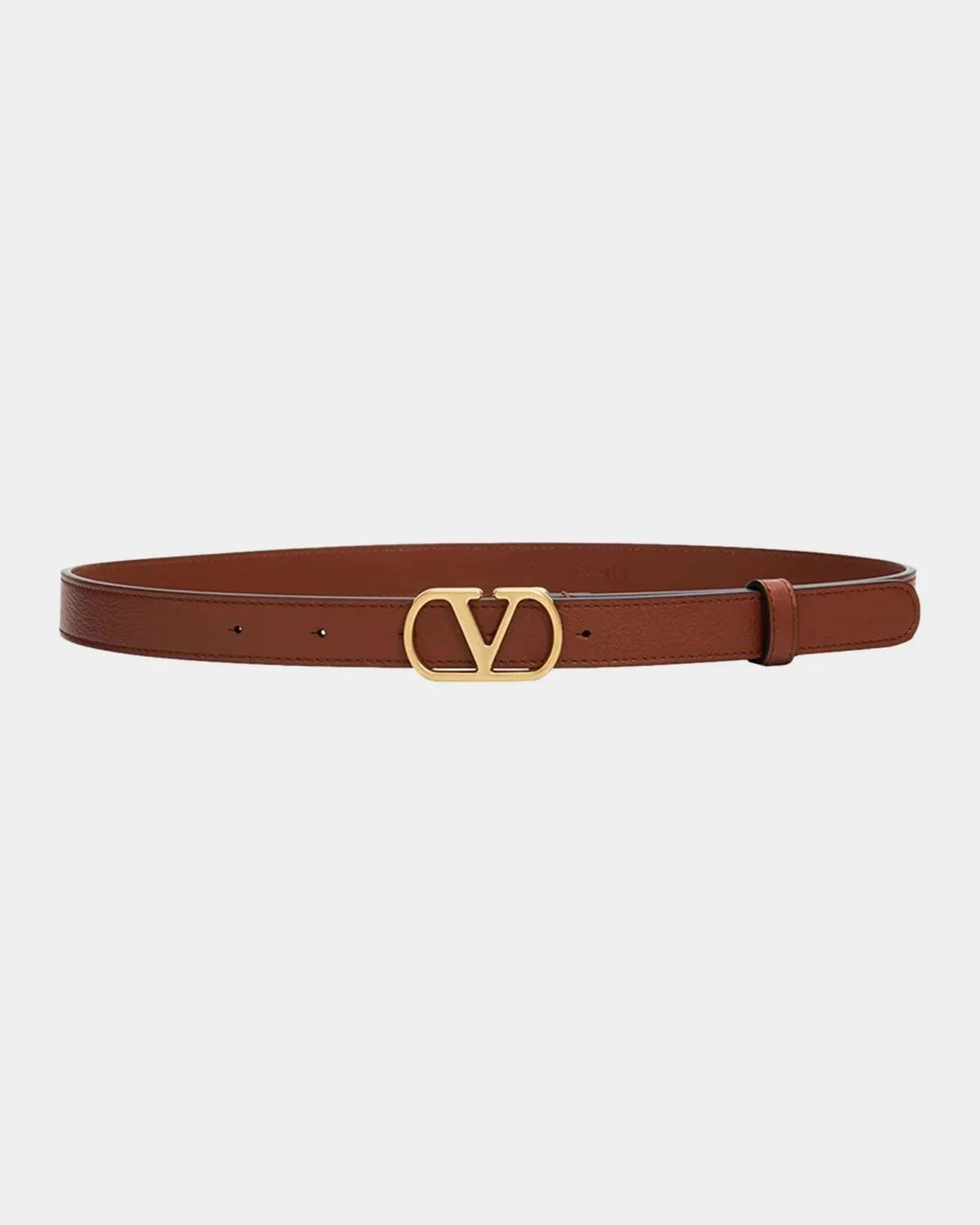 VLogo Signature Leather Belt, 20MM - 1