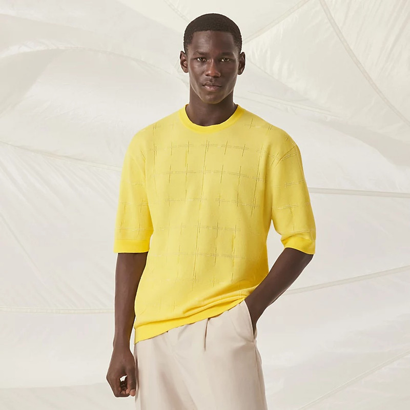 "H en Carreaux" boxy fit t-shirt 1