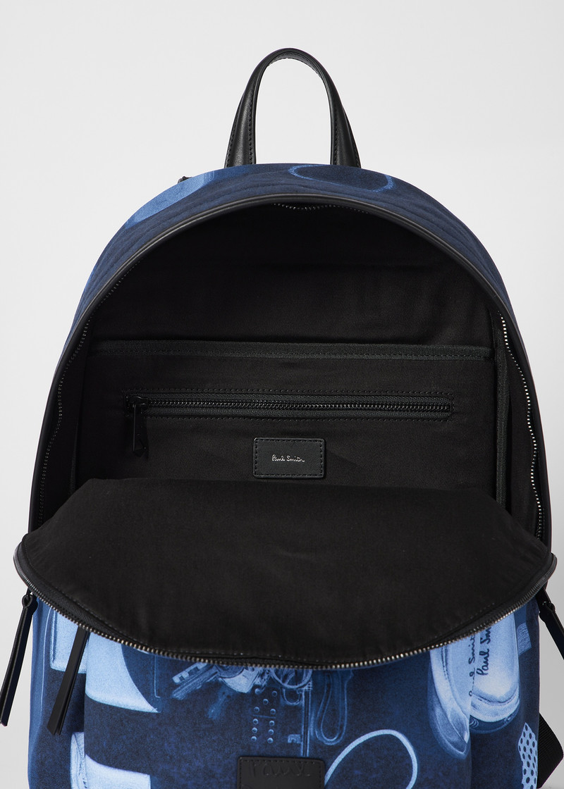 Indigo Blue 'X-Ray Print' Backpack 8