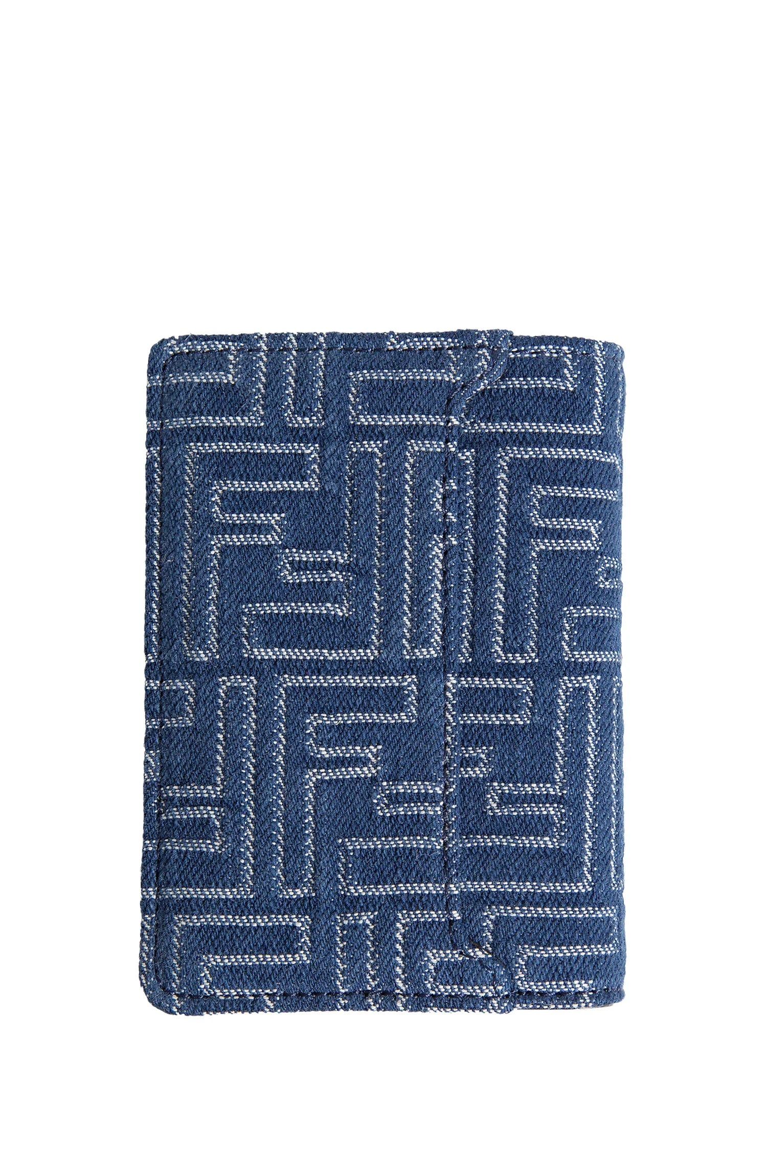 Ff-Denim-And-Leather-Bi-Fold-Card-Holder - 2