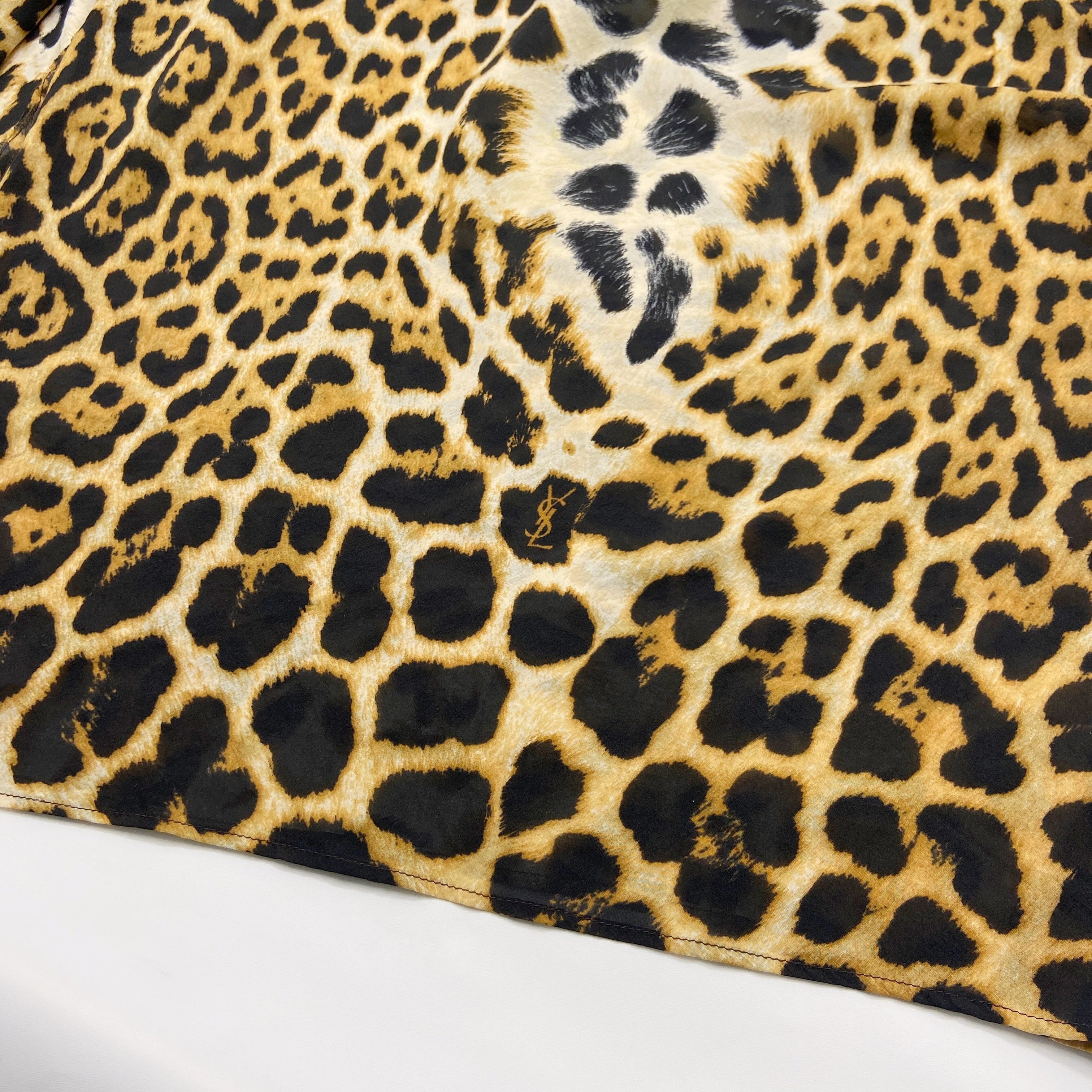 Yves Saint Laurent Rive Gauche Spring 2002 Tom Ford Iconic Runway Leopard/ Cheetah Print Oversized S - 14