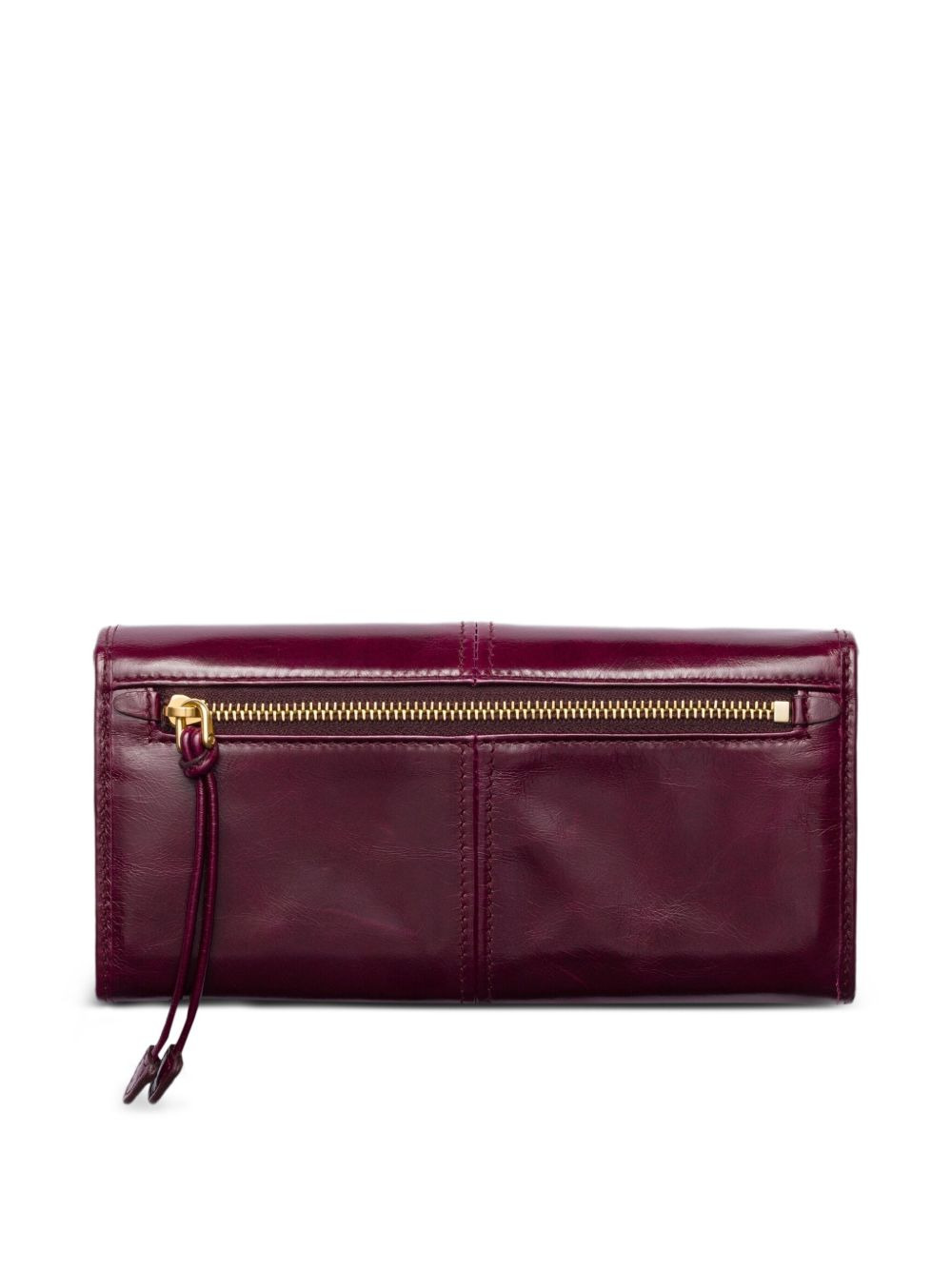 leather triangular-logo wallet - 2