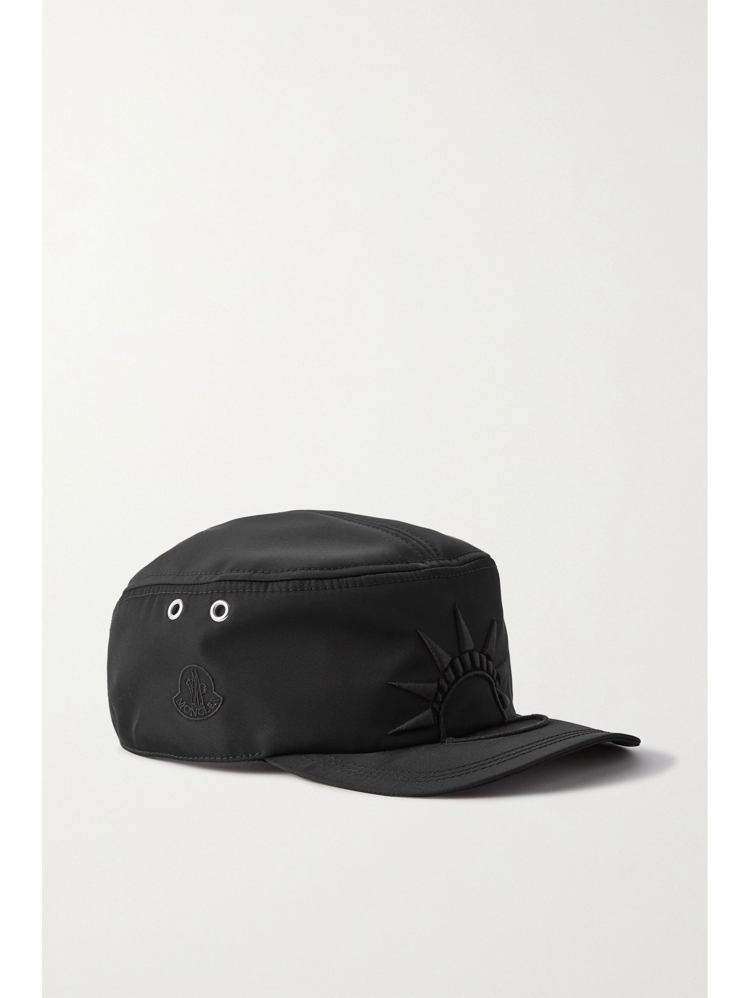 + Alicia Keys embroidered cotton-gabardine baseball cap Black - 1