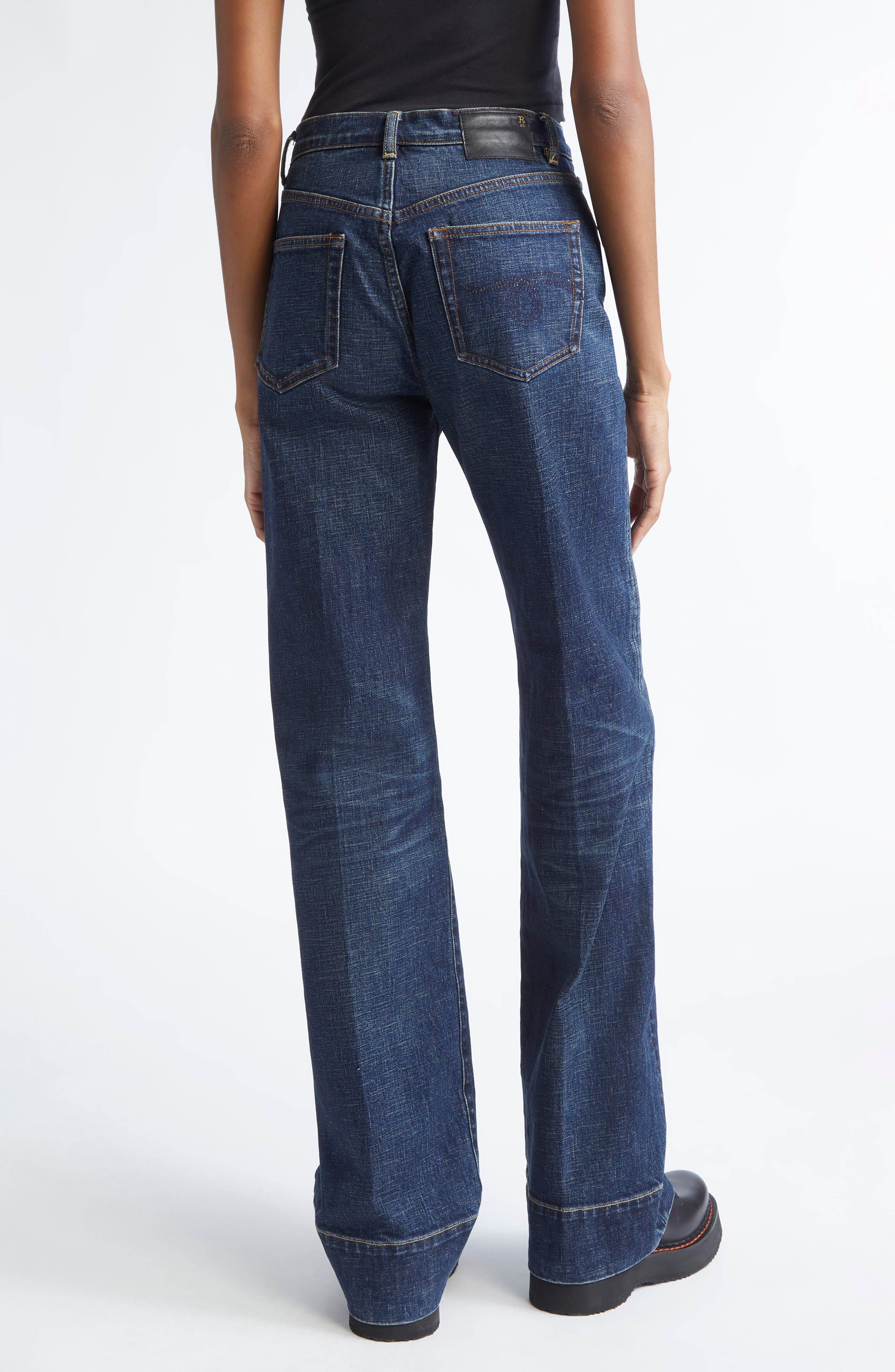R13 Pauline Jeans in Hoyt Blue Stretch at Nordstrom - 3