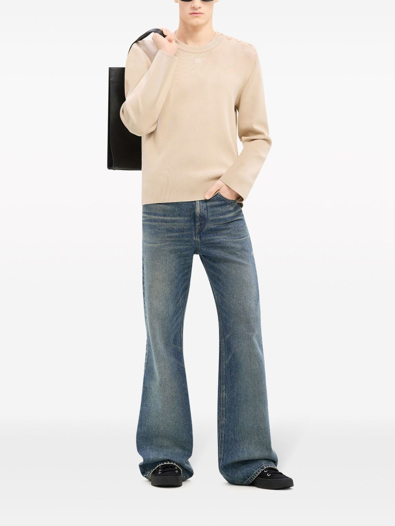 courrèges shoulder snaps sweater outlook