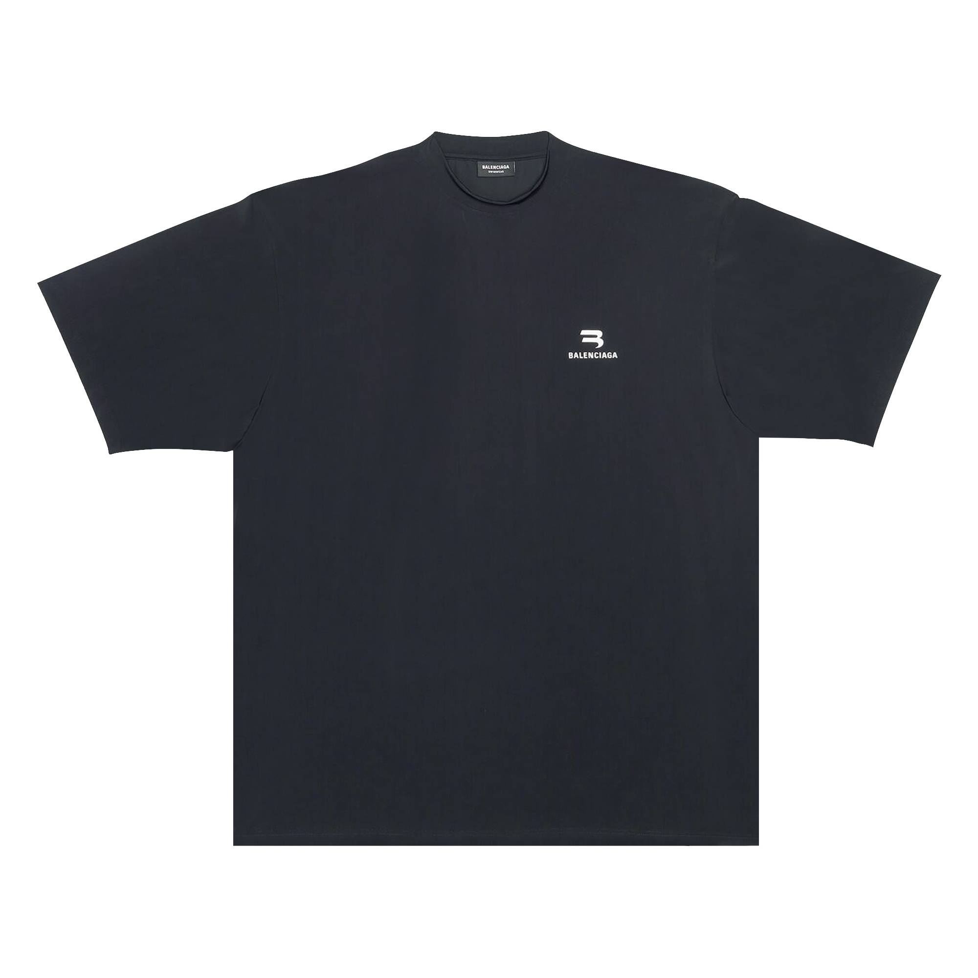 Balenciaga Sporty B Swim T-Shirt 'Black' - 1