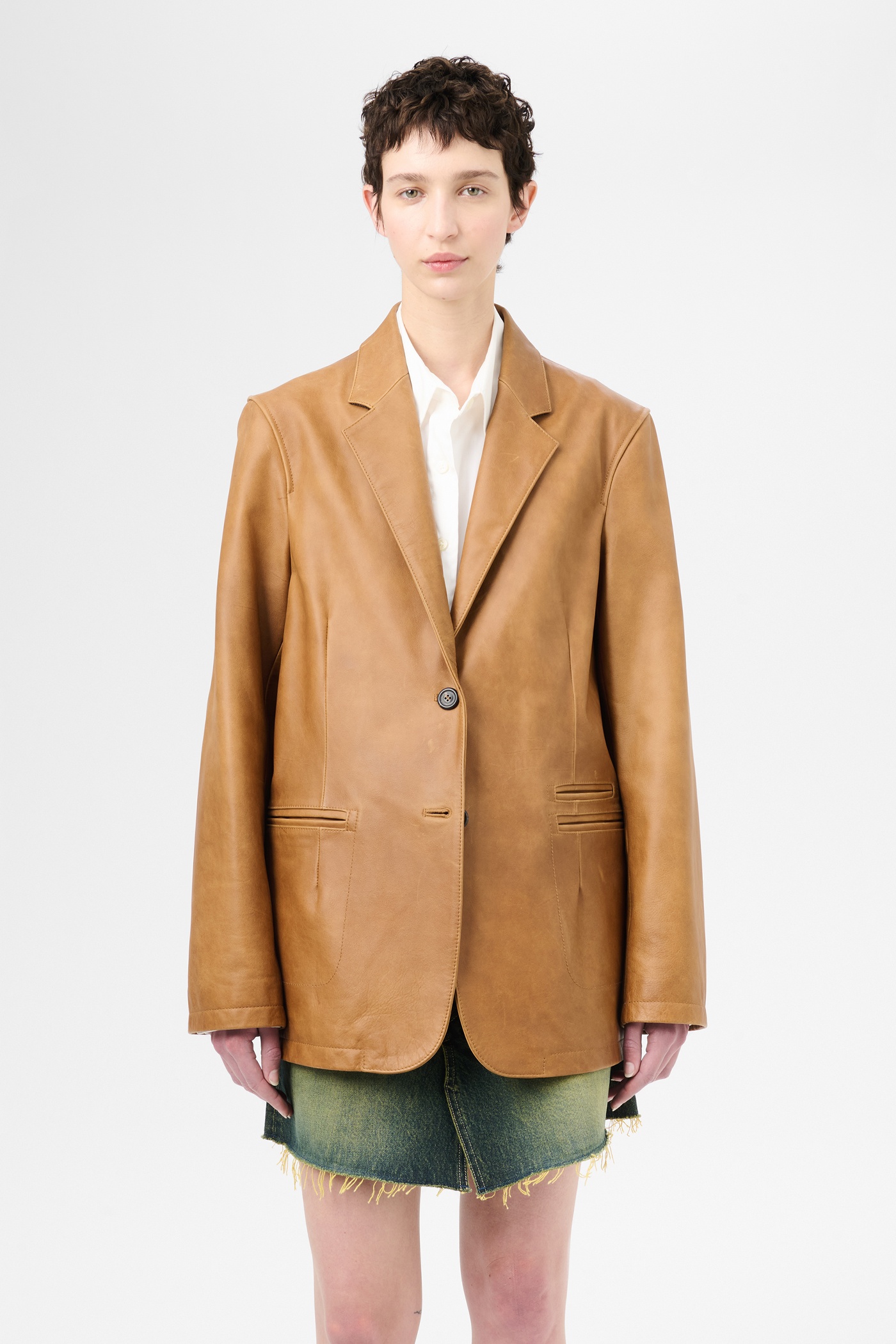 Opening Blazer Burnt Sugar Leather - 3