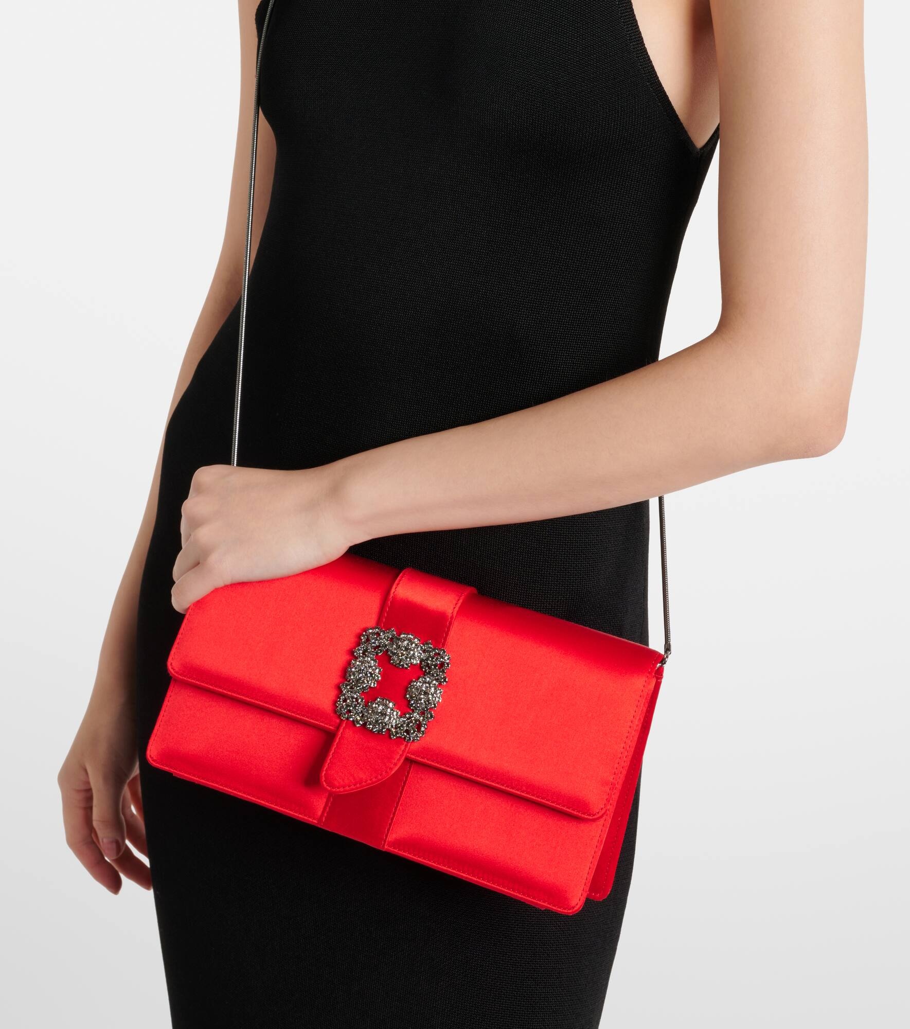 Capri embellished satin clutch - 2