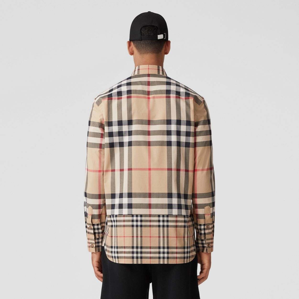 Contrast Check Cotton Shirt - 4