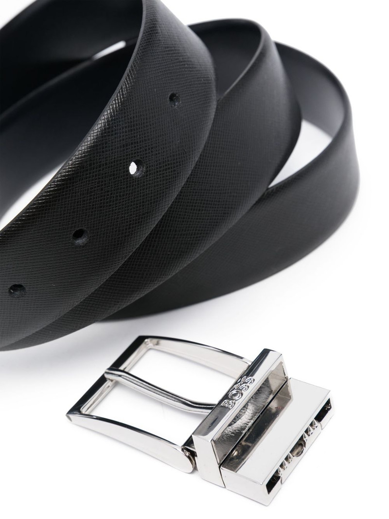 BOSS engraved-buckle belt outlook