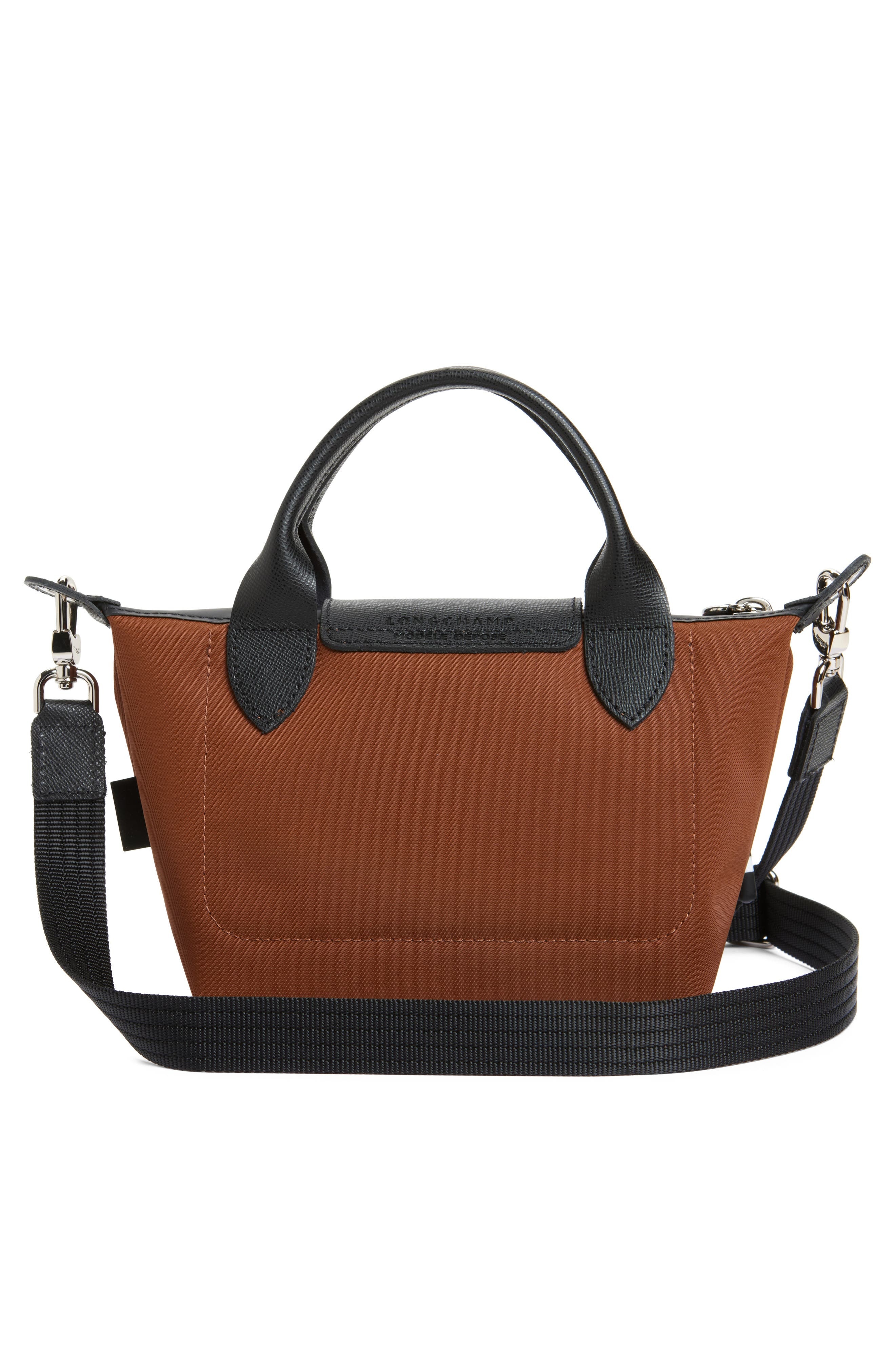 Longchamp Extra Small Le Pliage Energy Recycled Canvas Top Handle Bag in Chocolate at Nordstrom - 2
