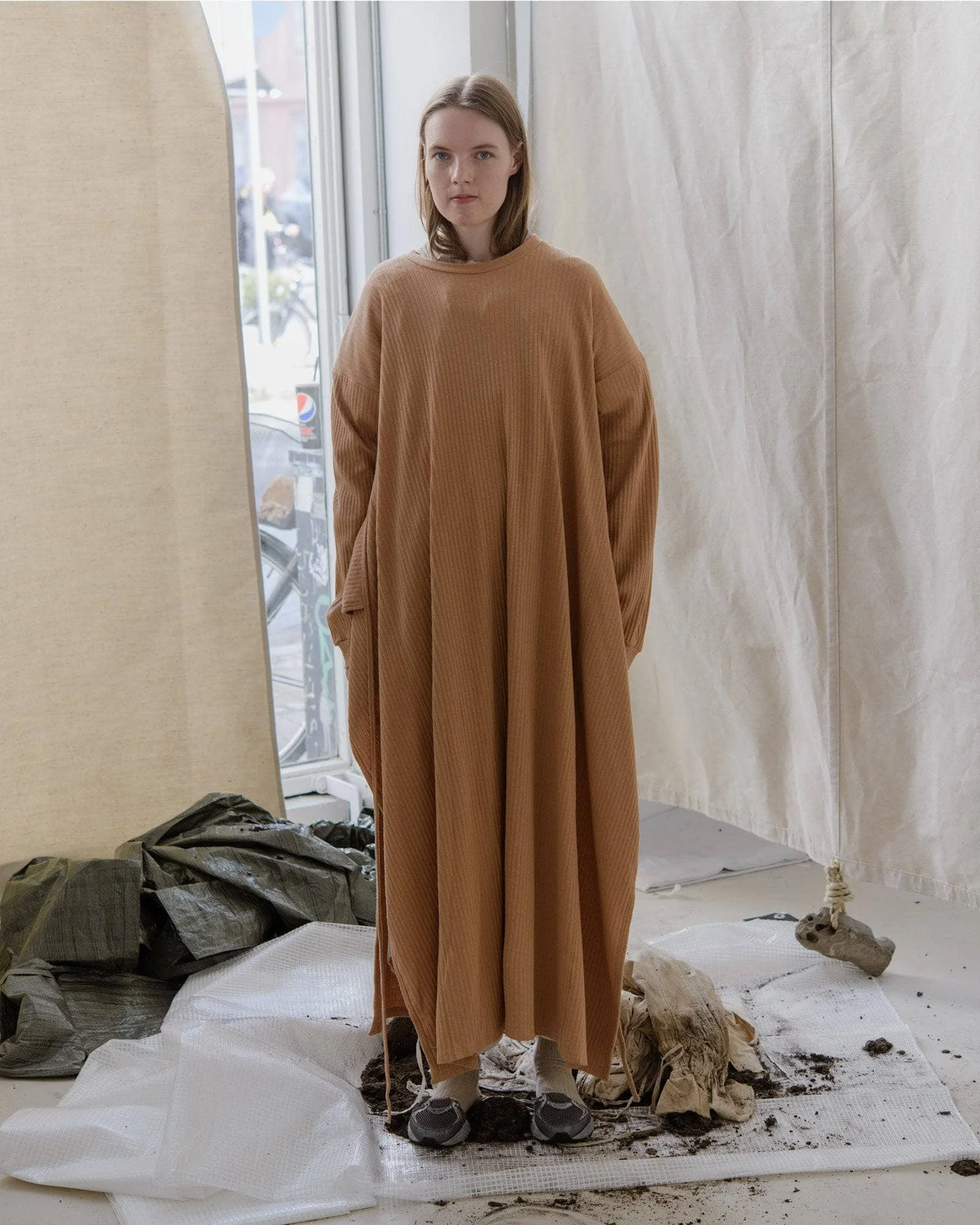 Shaw Kaftan - Organic Cotton Rib Jersey - 1