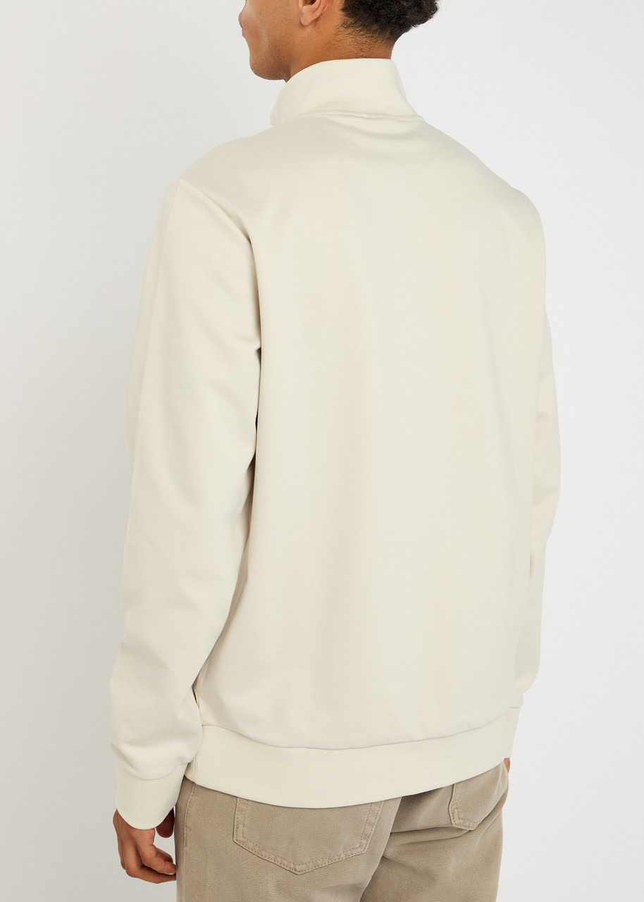 Boss Stimmann Half-zip Cotton-blend Sweatshirt - 3