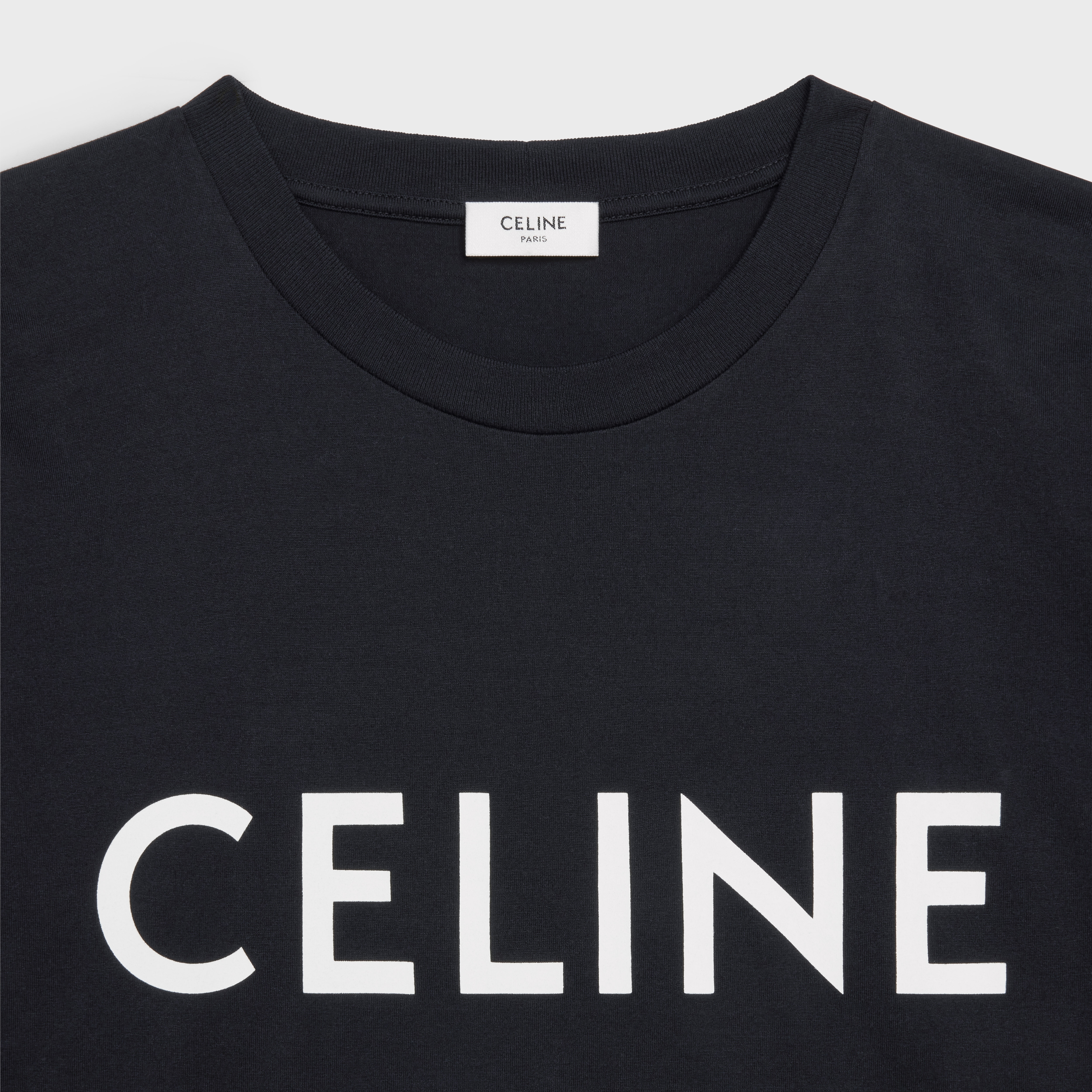 CELINE LOOSE T-SHIRT IN COTTON JERSEY - 3