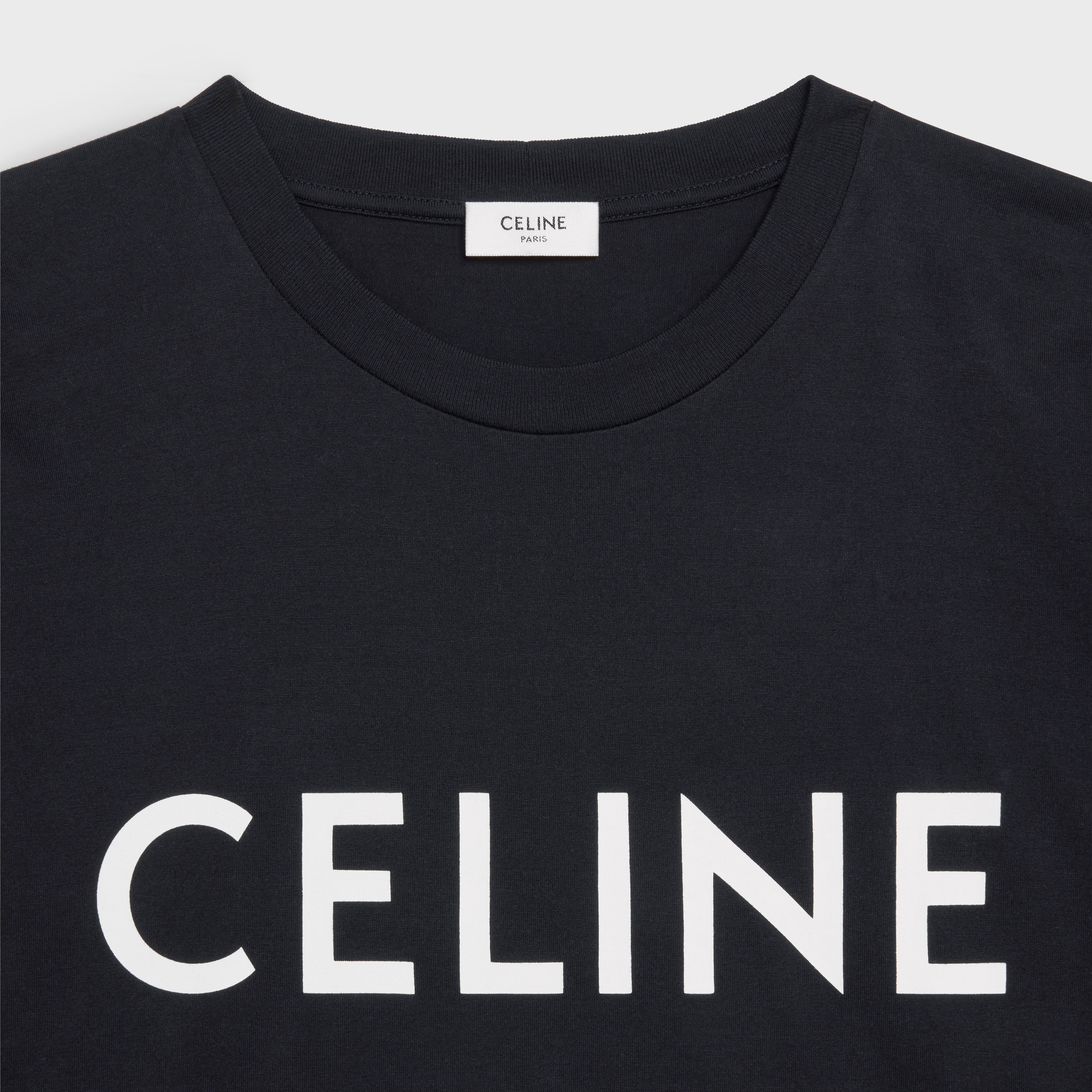 CELINE LOOSE T-SHIRT IN COTTON JERSEY - 3