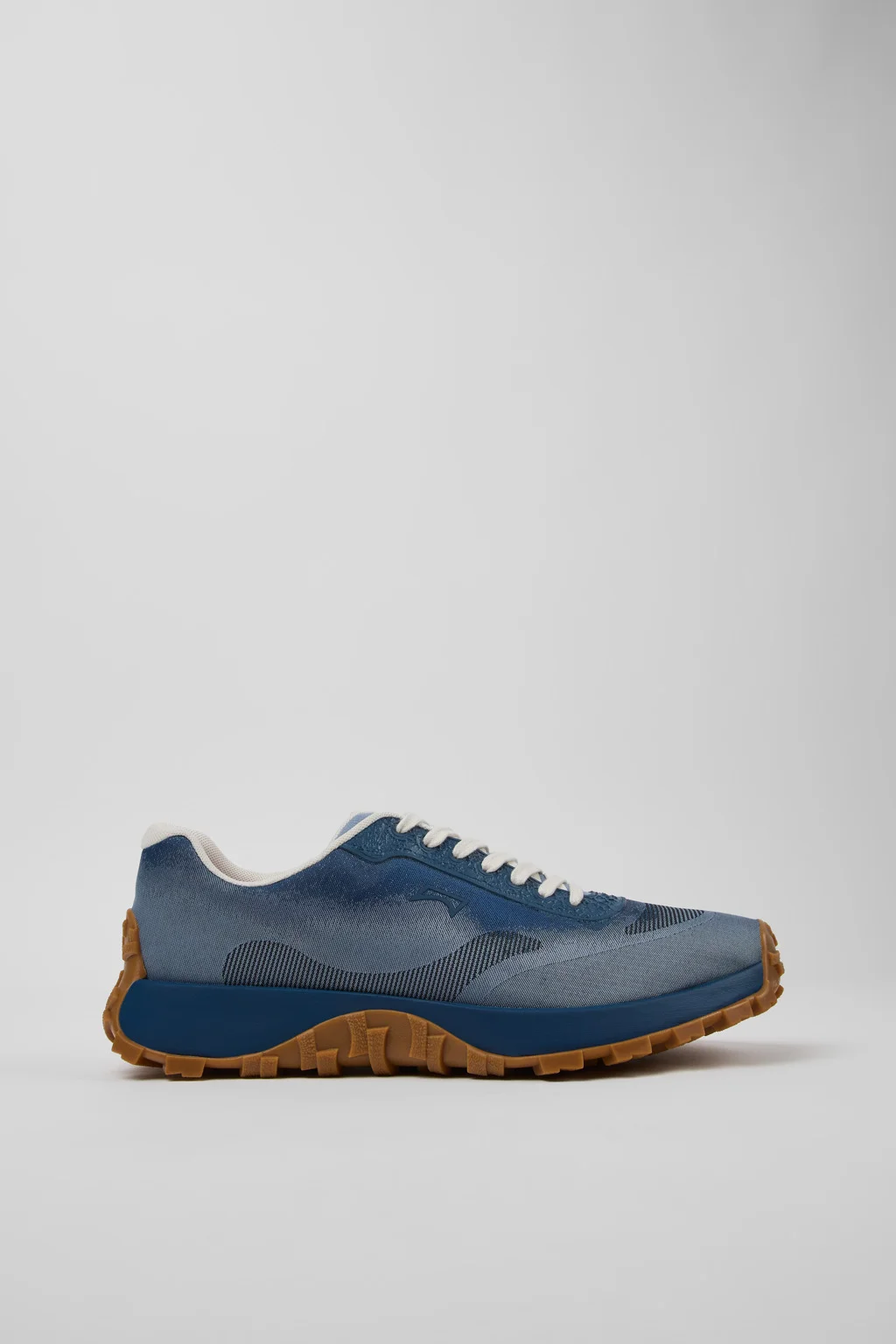 Blue Leather Sneakers for Men. - 1