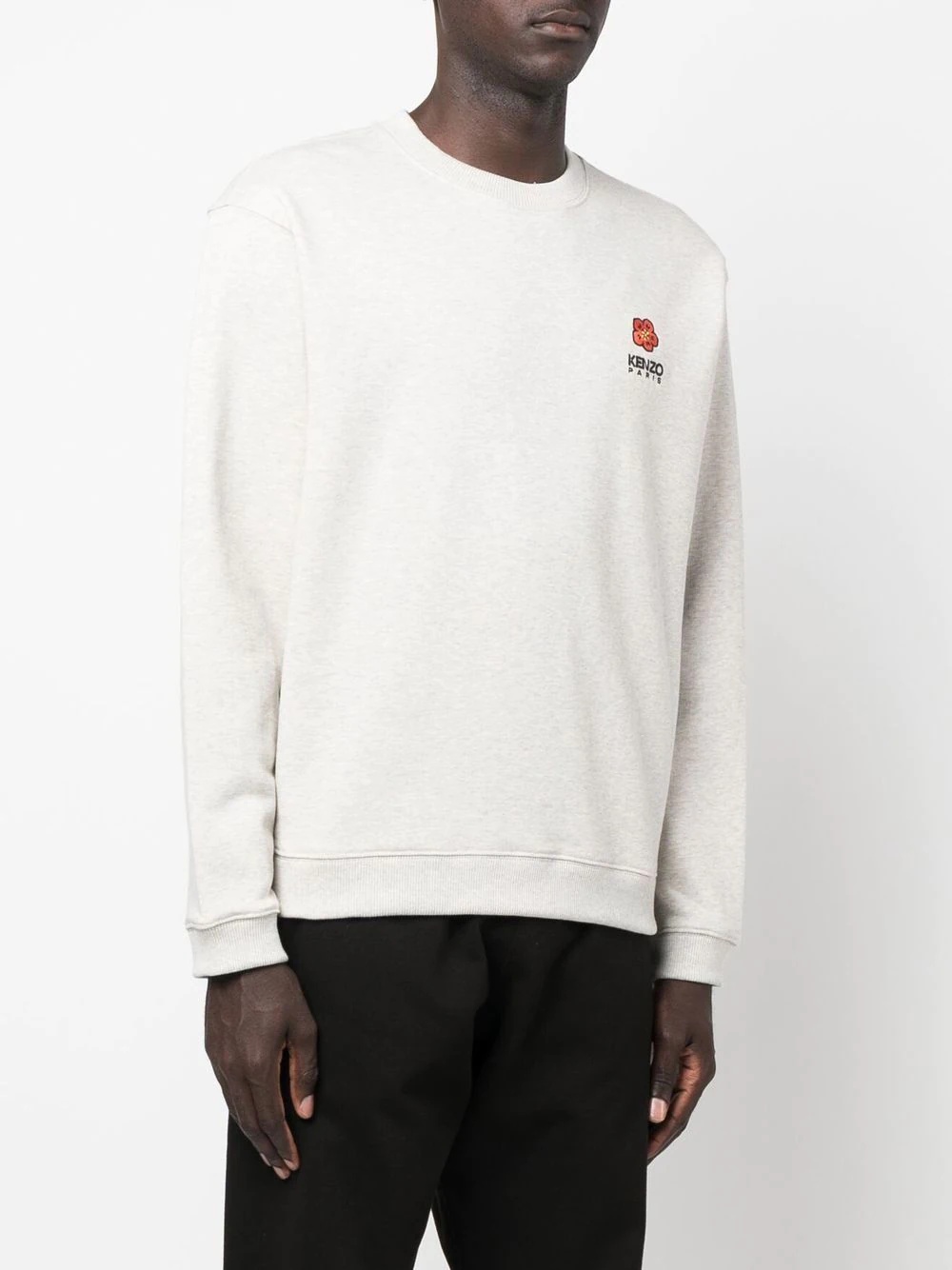 logo crew-neck sweatshirt - 3