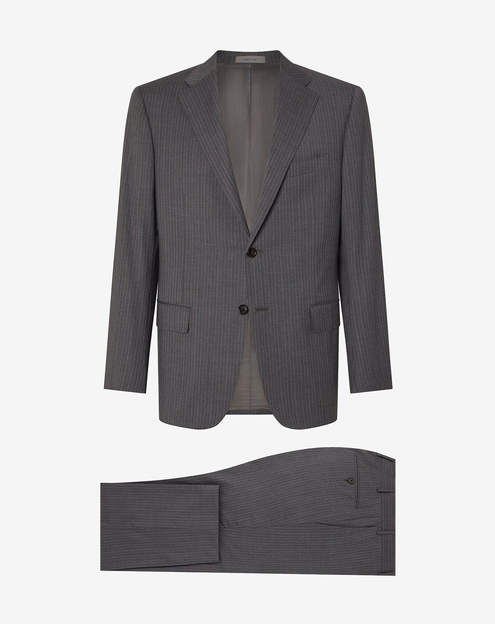 Charcoal grey 130's super light wool suit - 1