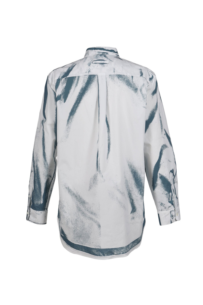 Jean Paul Gaultier UNISEX SHIRT PRINTED "TROMPE LOEIL SHIRT" / WHT/BLUGRY outlook