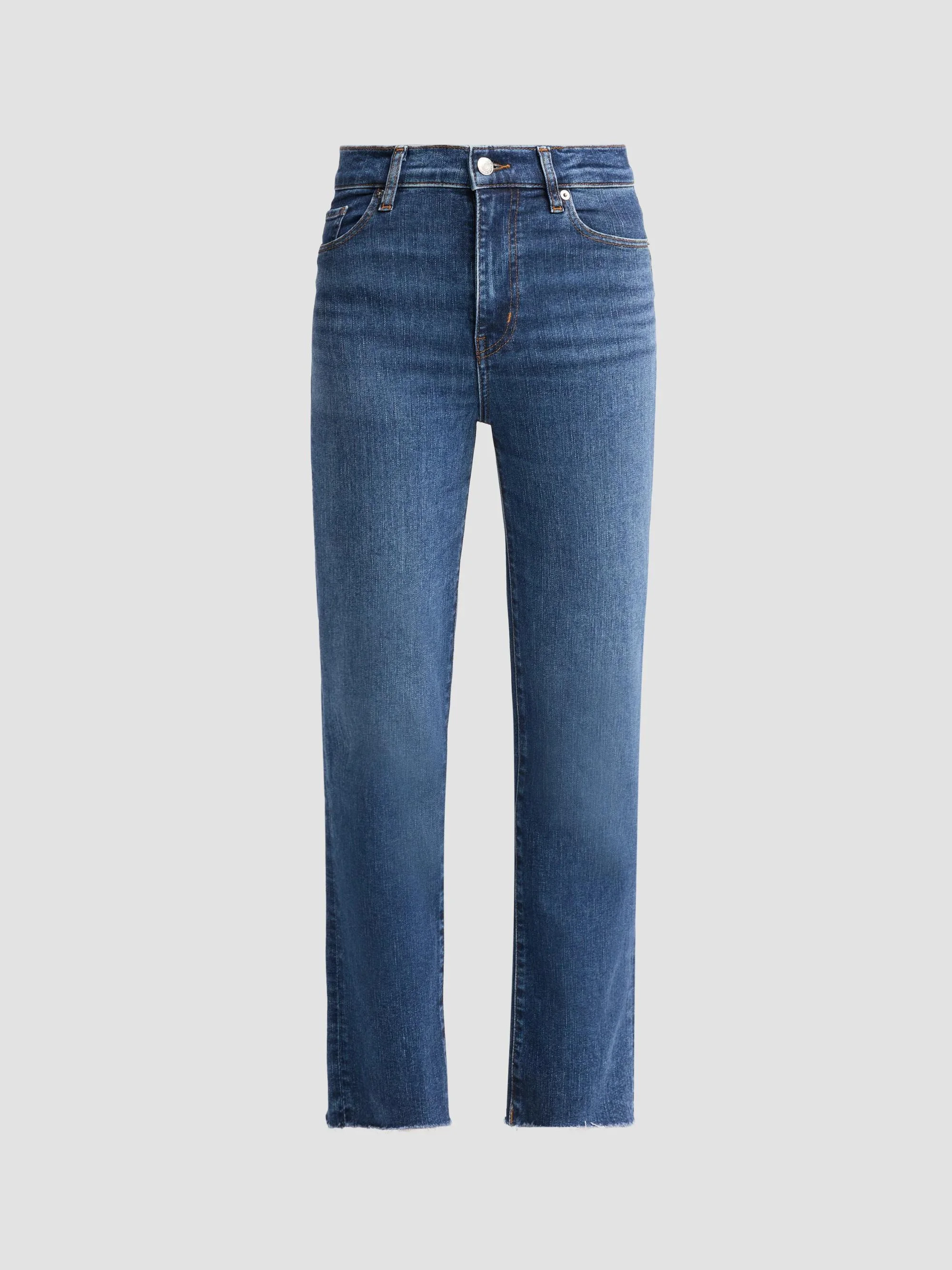 Women's Le Sleek High-Rise Straight Jeans - Showdown Raw Fray - 1