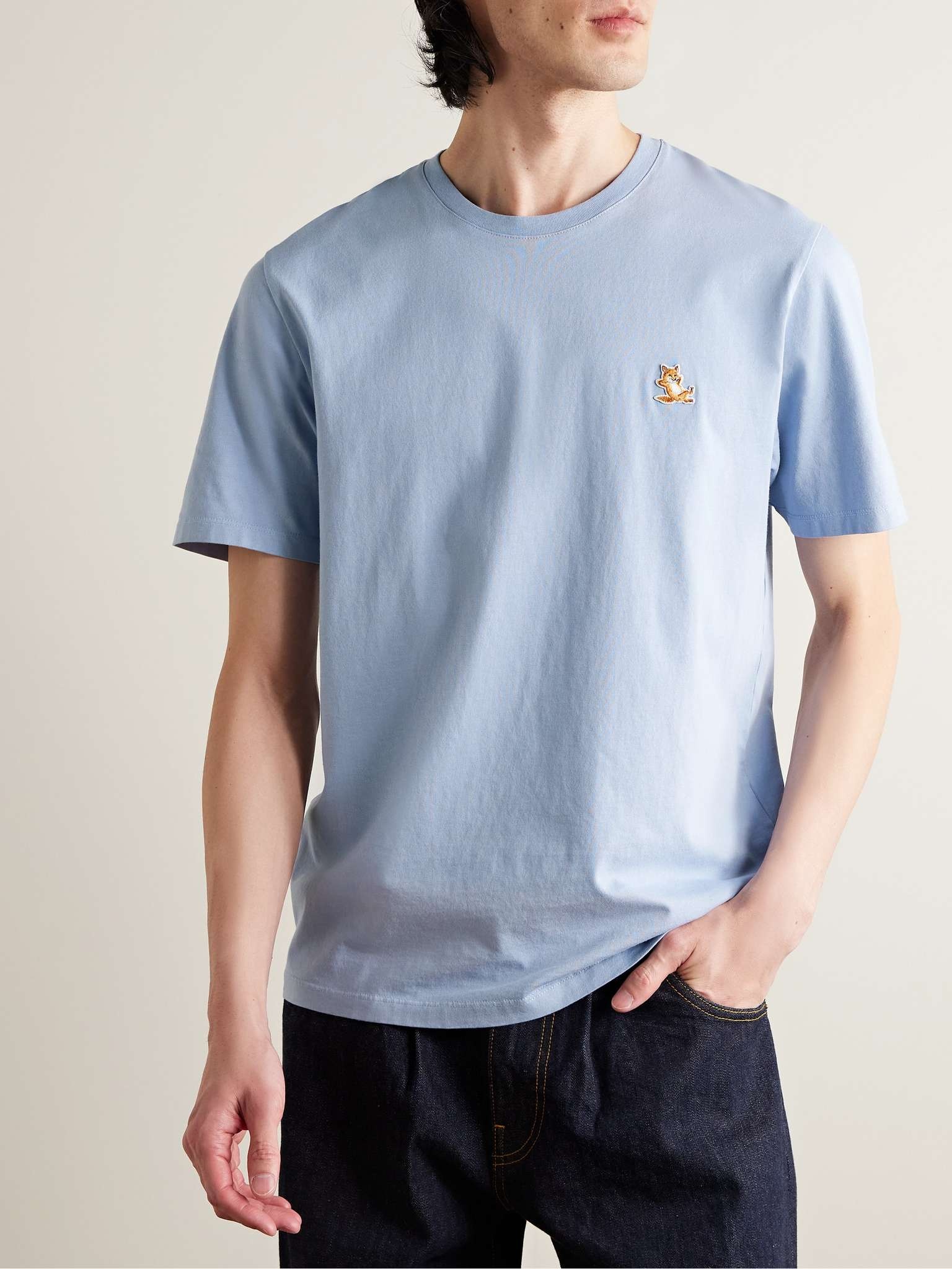 Chillax Fox Logo-Appliquéd Cotton-Jersey T-Shirt - 3