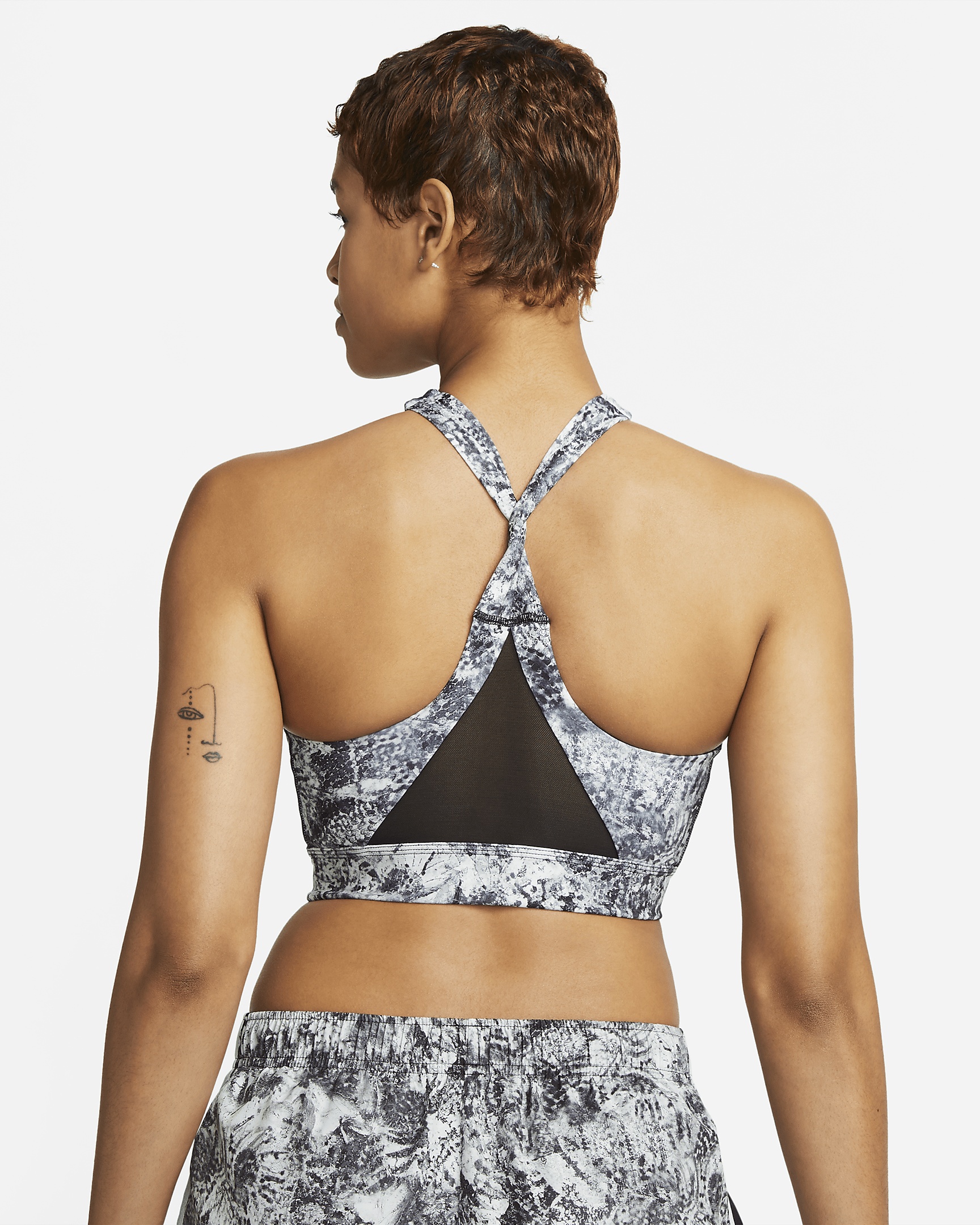 Nike Swoosh Wrap Women's Medium-Support 1-Piece Pad Printed Sports Bra - 2