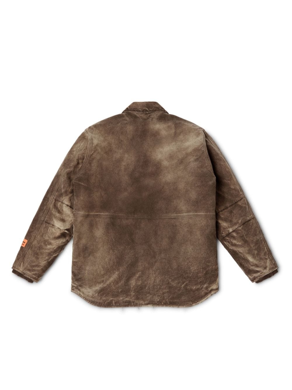 logo-patch cotton jacket - 6