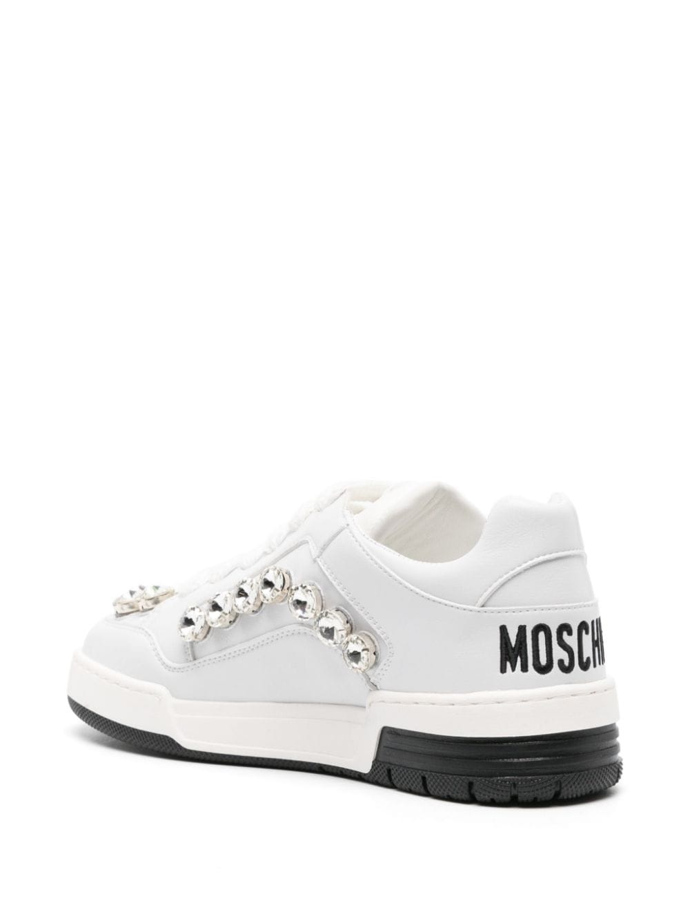 crystal-embellished panelled sneakers - 3