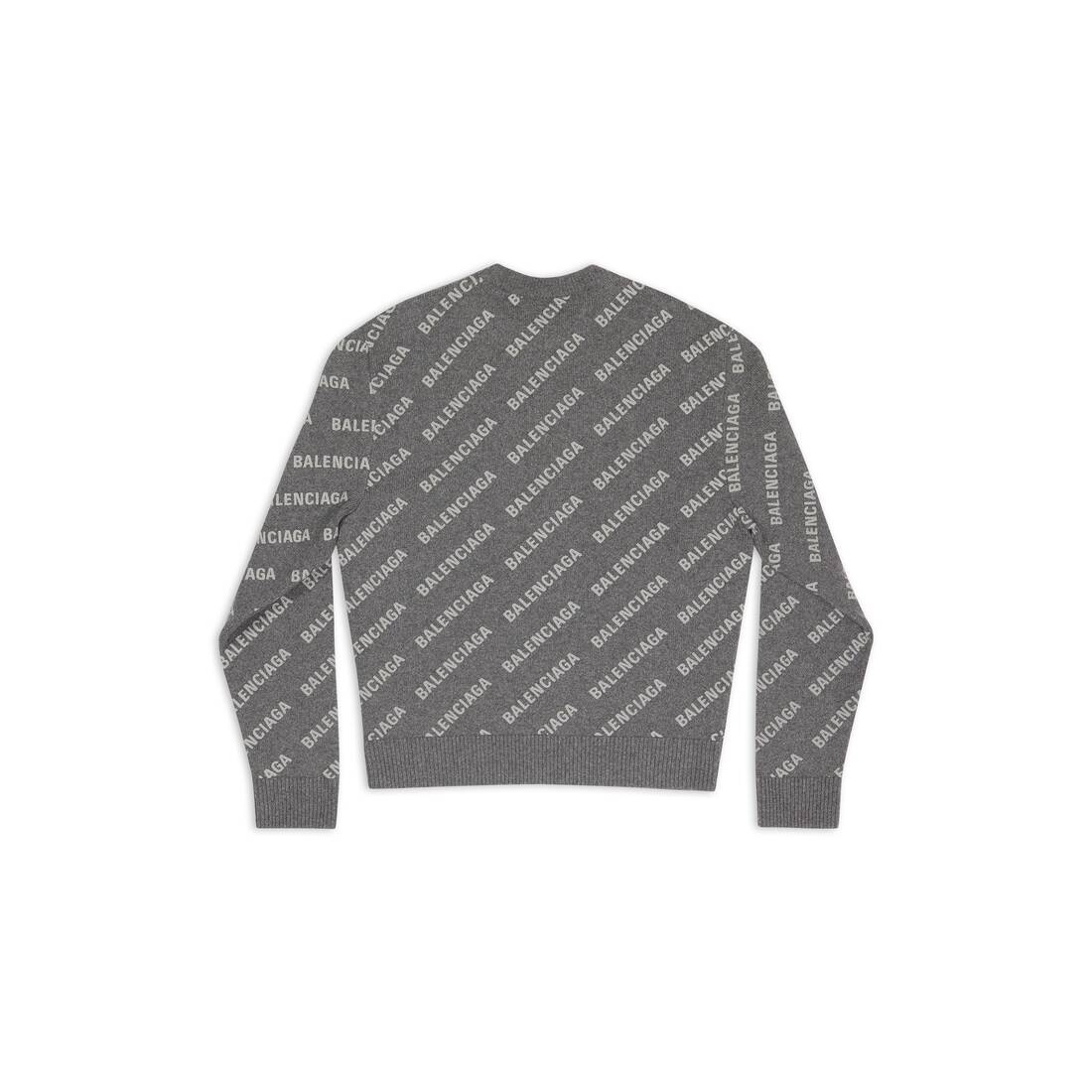 Women's Mini Allover Logo Sweater in Grey - 7