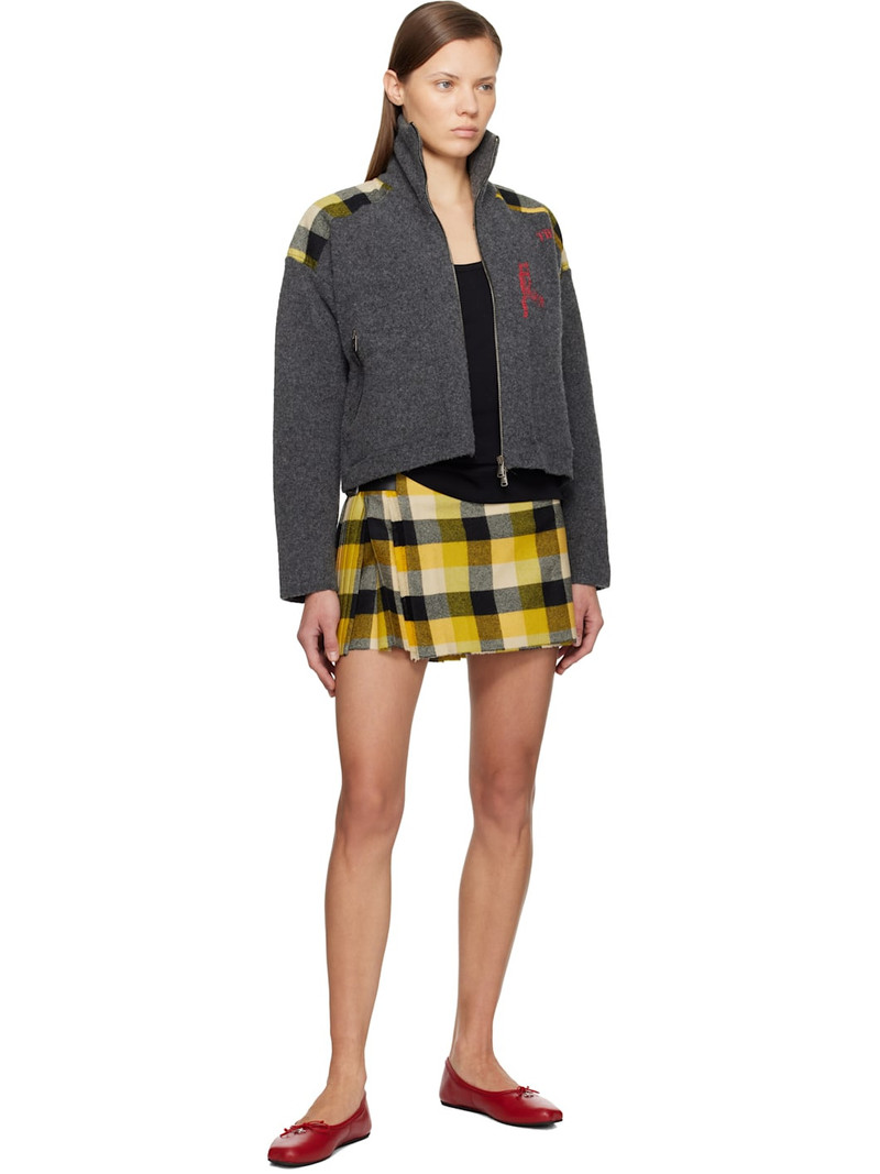 Vivienne Westwood Gray Logo Zip-Up Track Jacket outlook