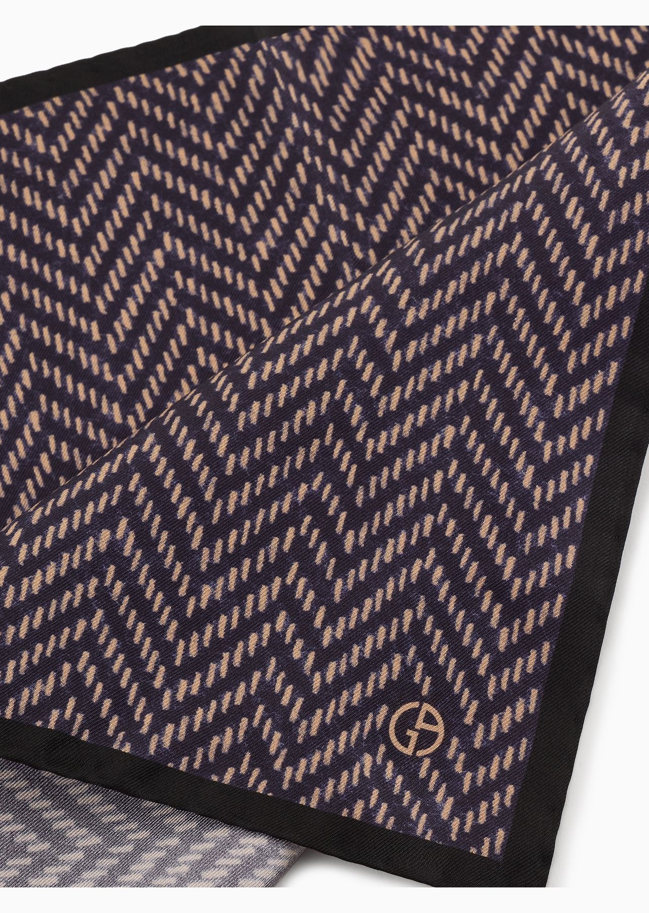 ASV printed silk pocket square - 2