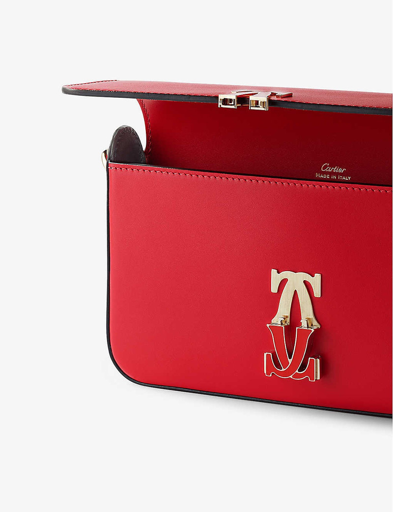 Cartier Double C de Cartier mini leather cross-body bag outlook