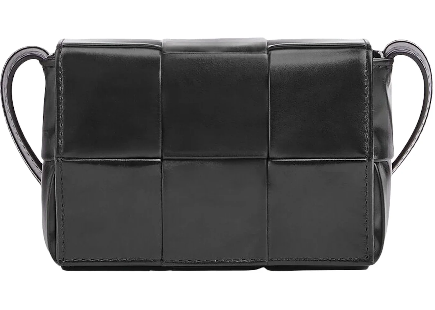 Bottega Veneta Candy Cassette Crossbody Bag Mini Intreccio Black - 1