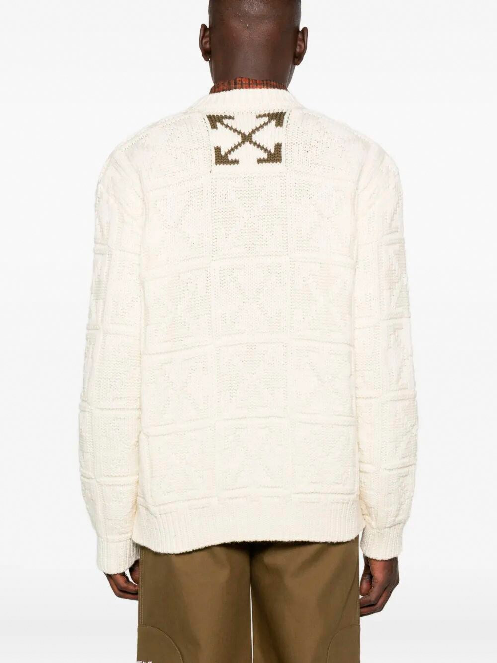 `Arrow Ao` 3D Stitch Knit Crew-Neck Sweater - 4